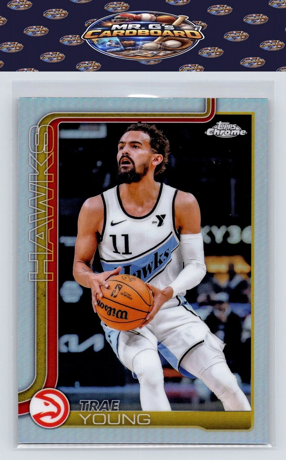 Trae Young 2025-26 Topps Chrome card