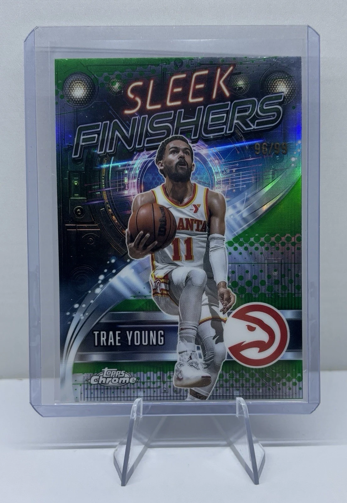 Trae Young 2025-26 Topps Chrome card