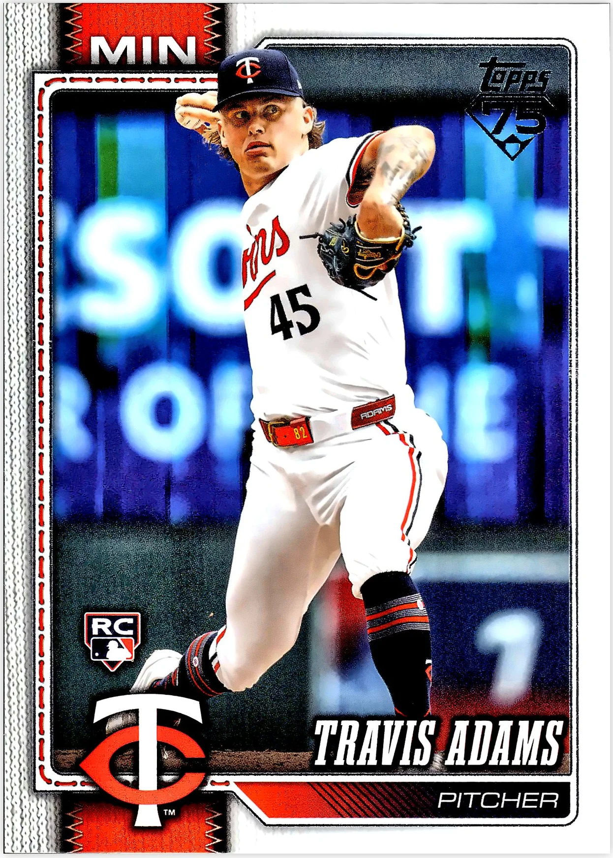 Travis Adams 2026 Topps #149 baseball rookie card - Front