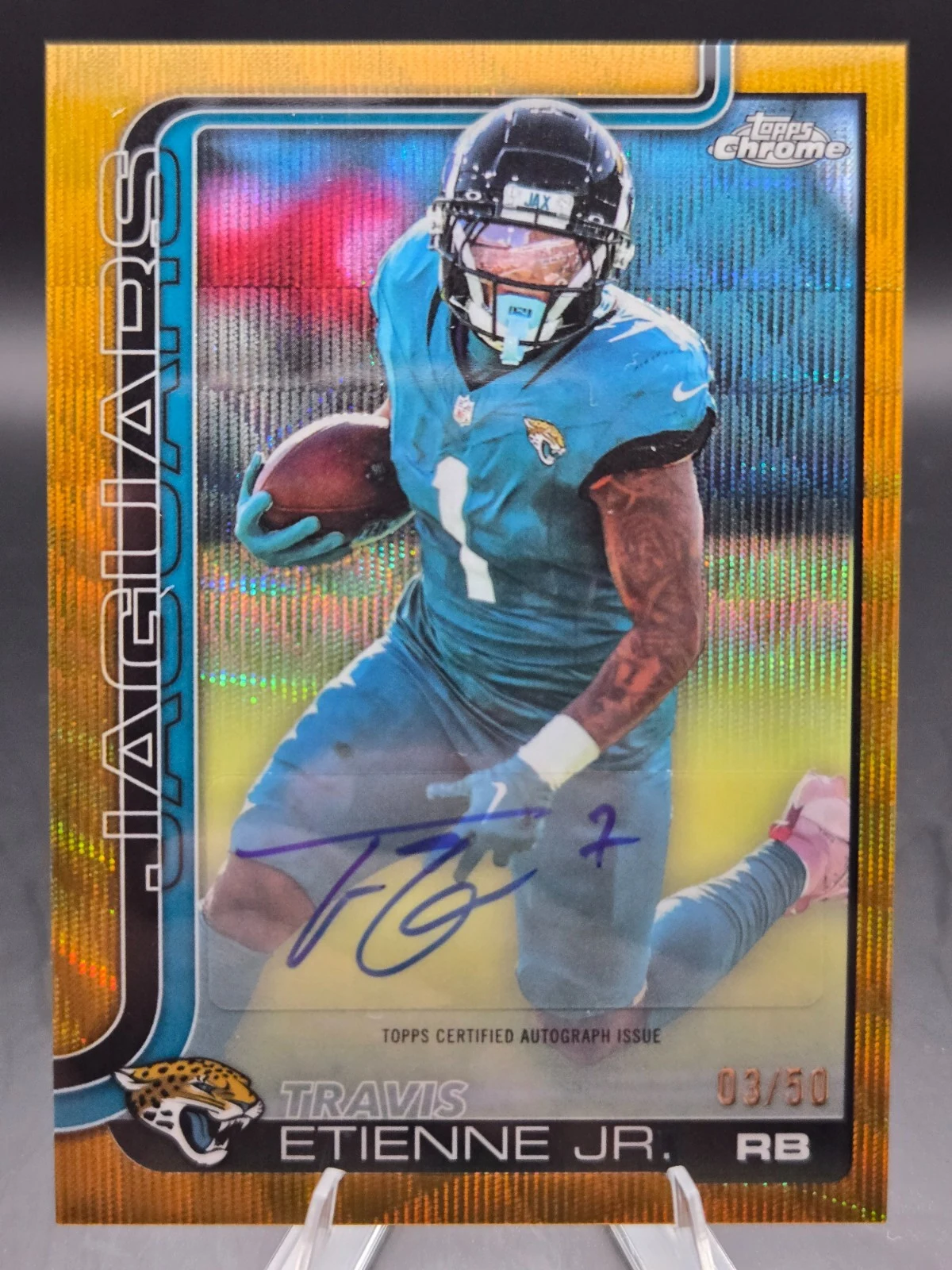 Travis Etienne Jr. 2025 Topps Chrome Football card