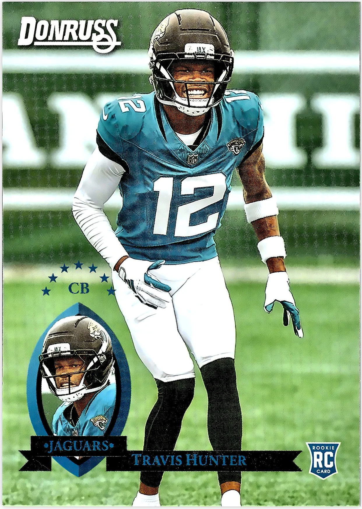 Travis Hunter 2025 Donruss #5 Retro 1995 football rookie card - Front