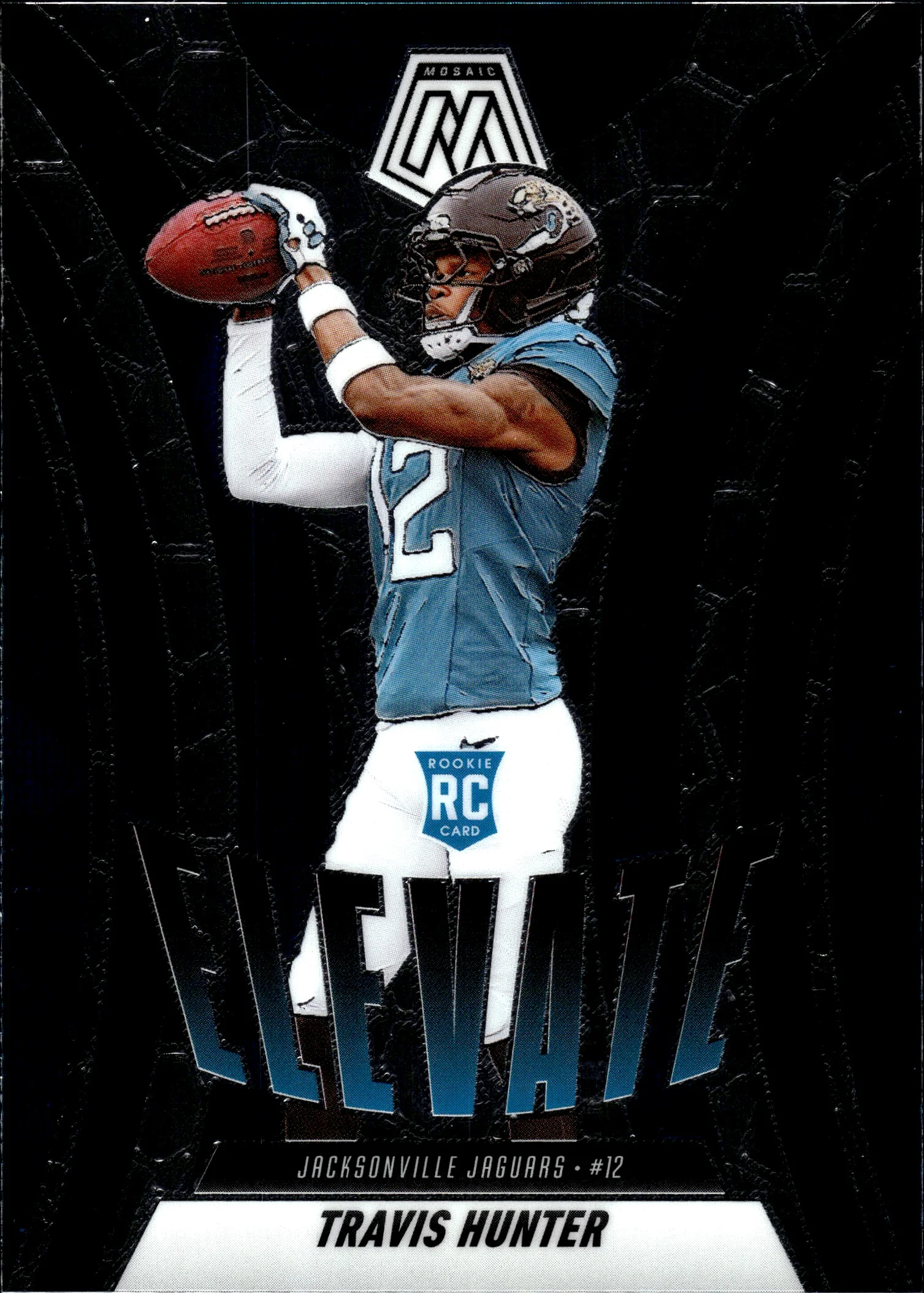 Travis Hunter 2025 Panini Mosaic #1 Elevate Mosaic football card - Front