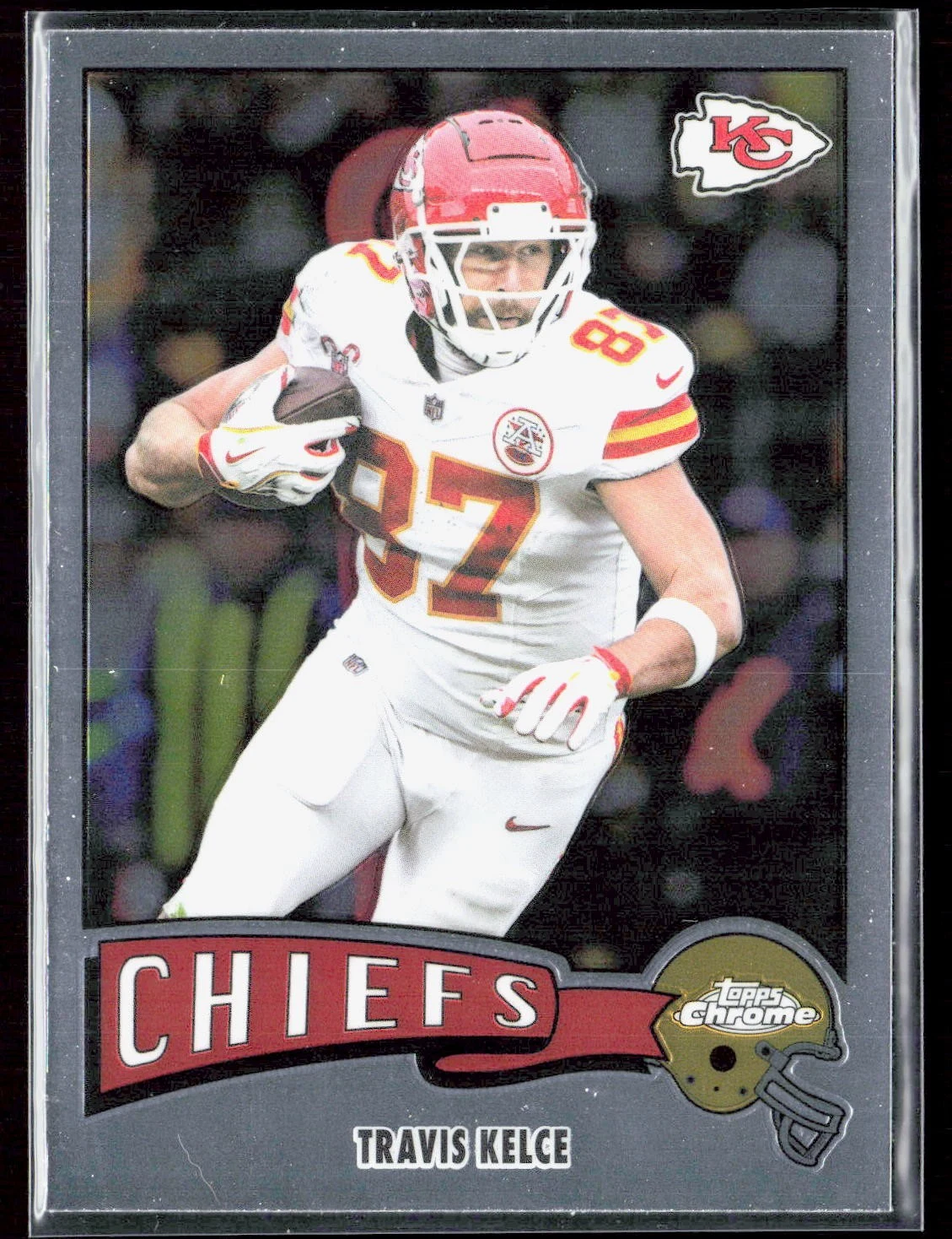 Travis Kelce 2025 Topps Chrome Football card