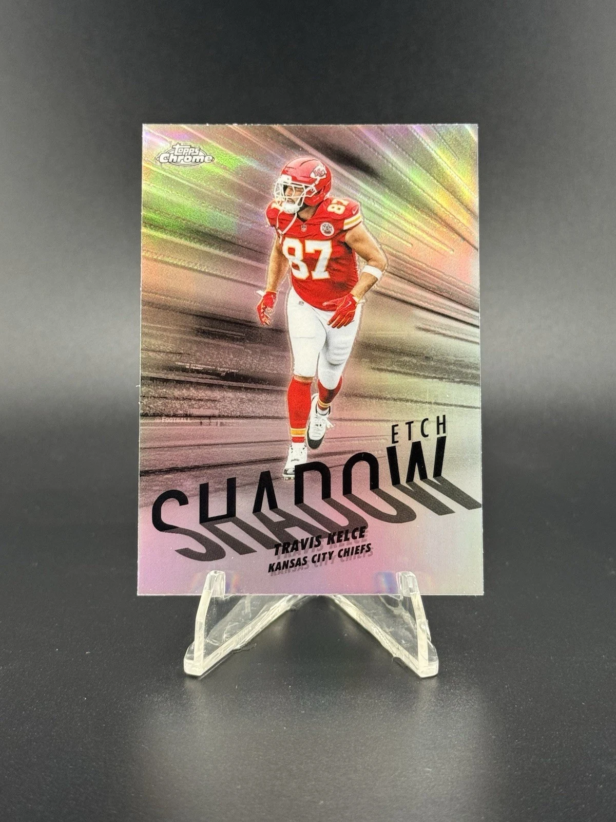 Travis Kelce 2025 Topps Chrome Football card