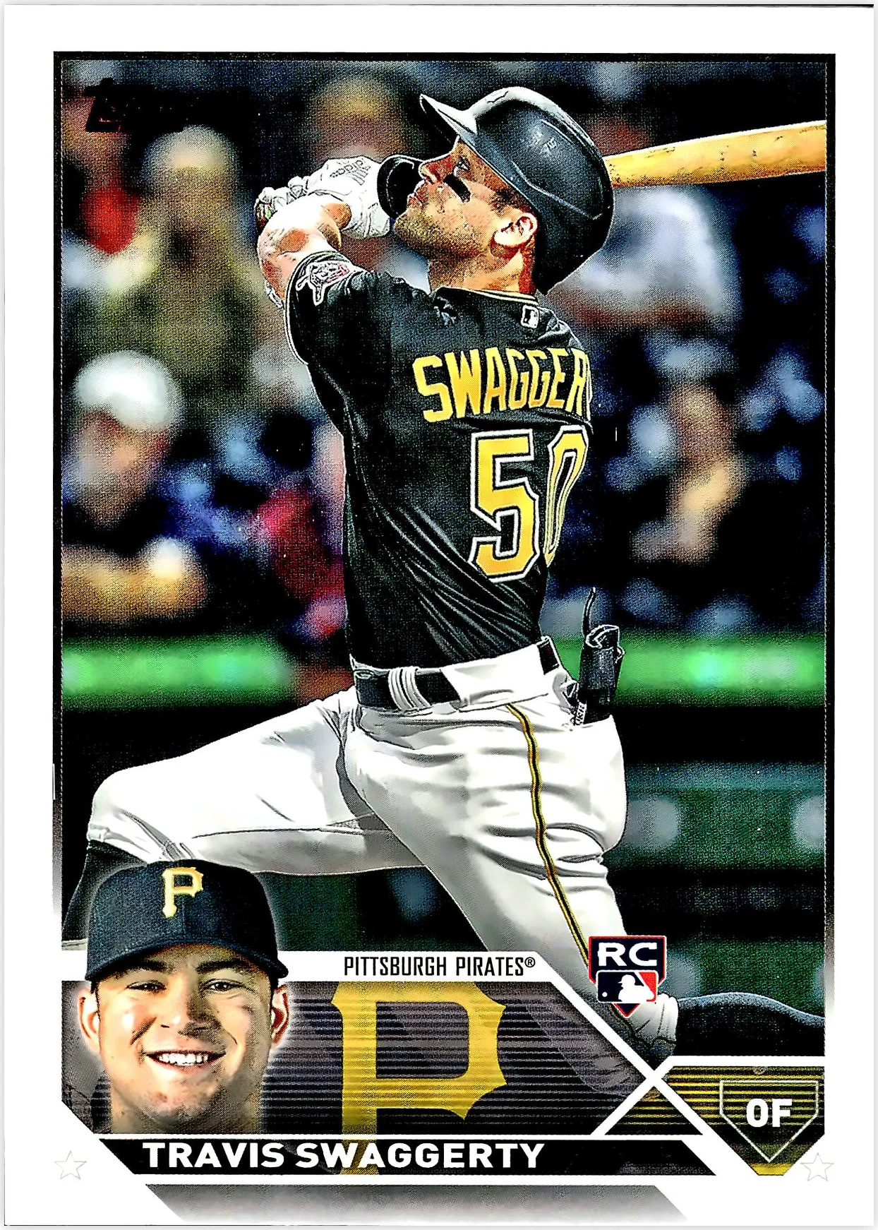 Travis Swaggerty Rookie Card 2023 Topps #67 baseball rookie card - Front