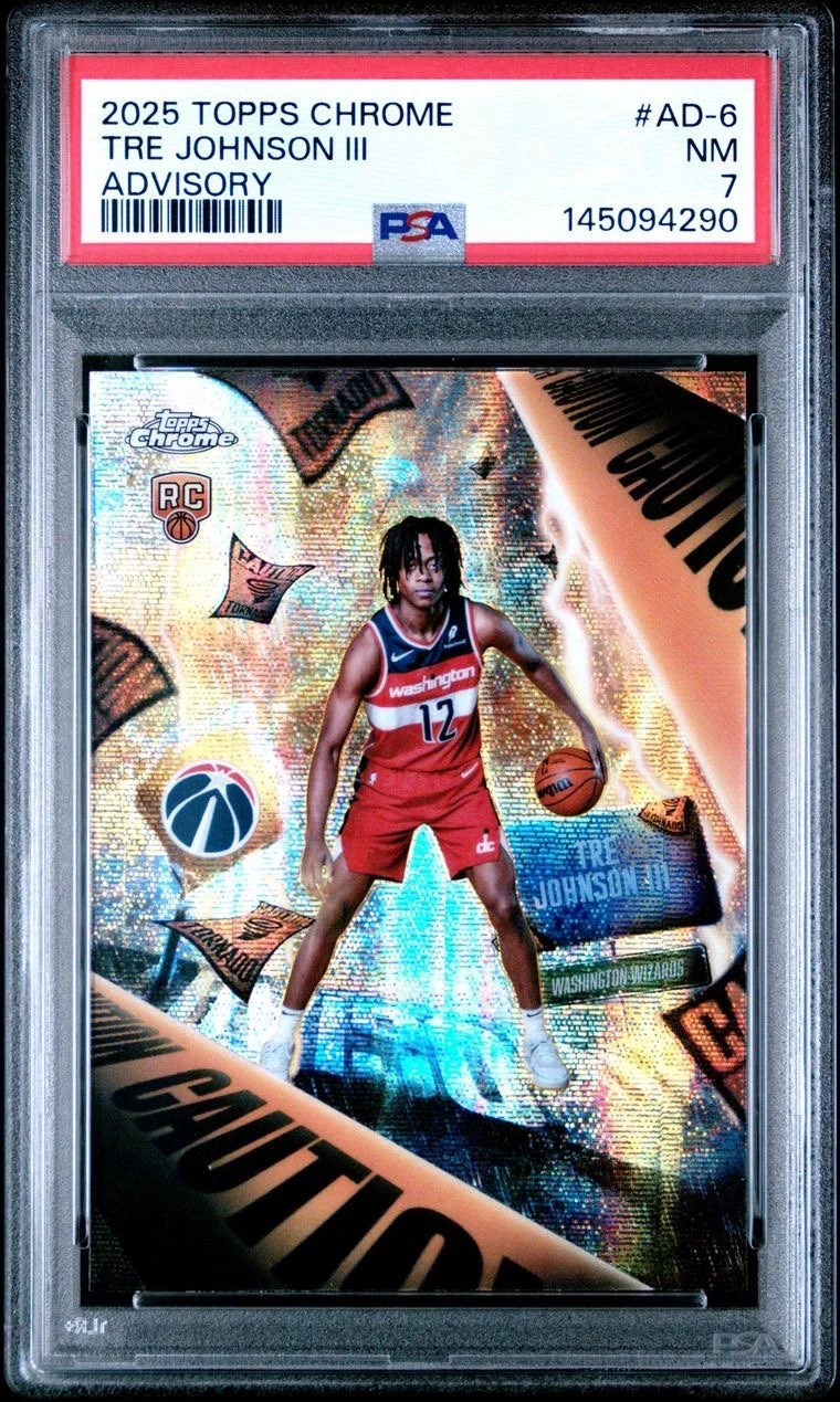 Tre Johnson III 2025-26 Topps Chrome card