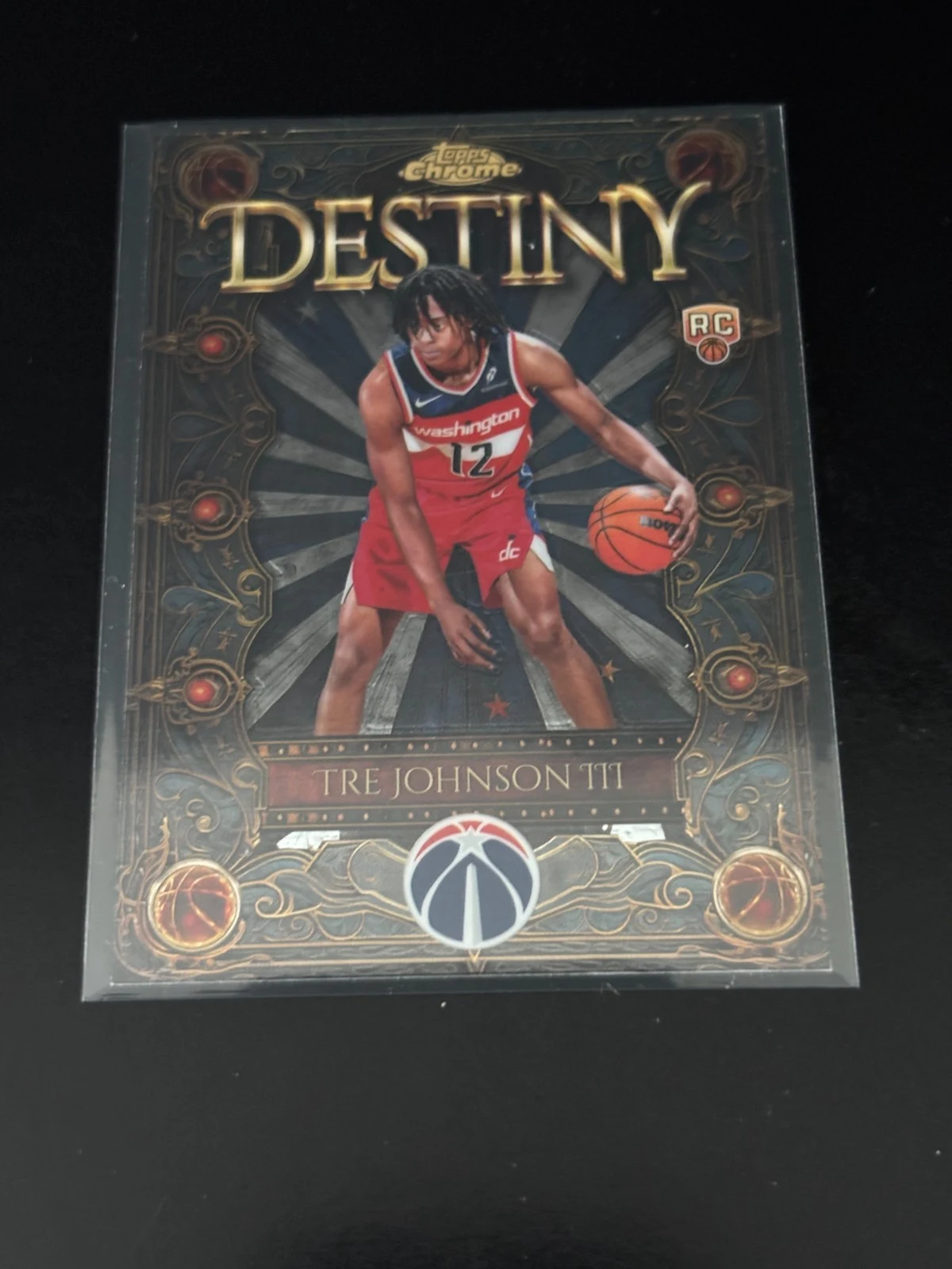 Tre Johnson III 2025 Topps Chrome Basketball card