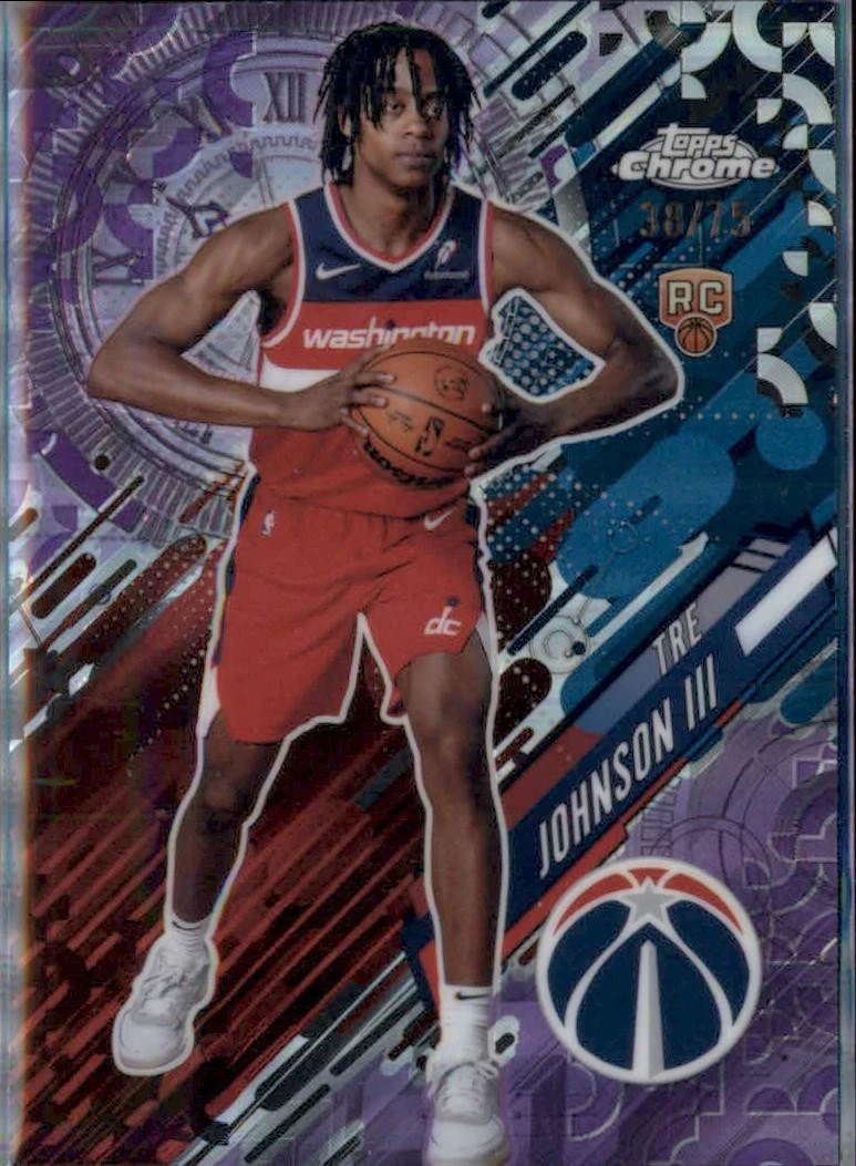 Tre Johnson III 2025-26 Topps Chrome card