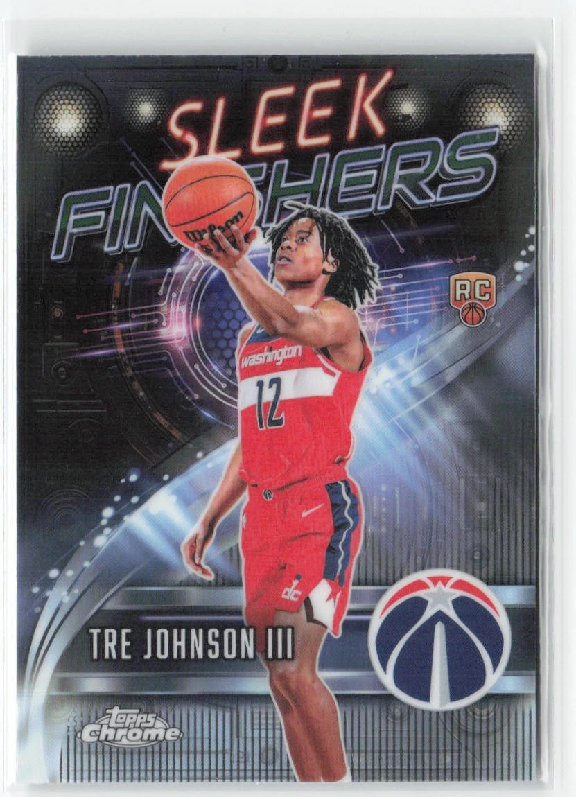 Tre Johnson III 2025 Topps Chrome Basketball card