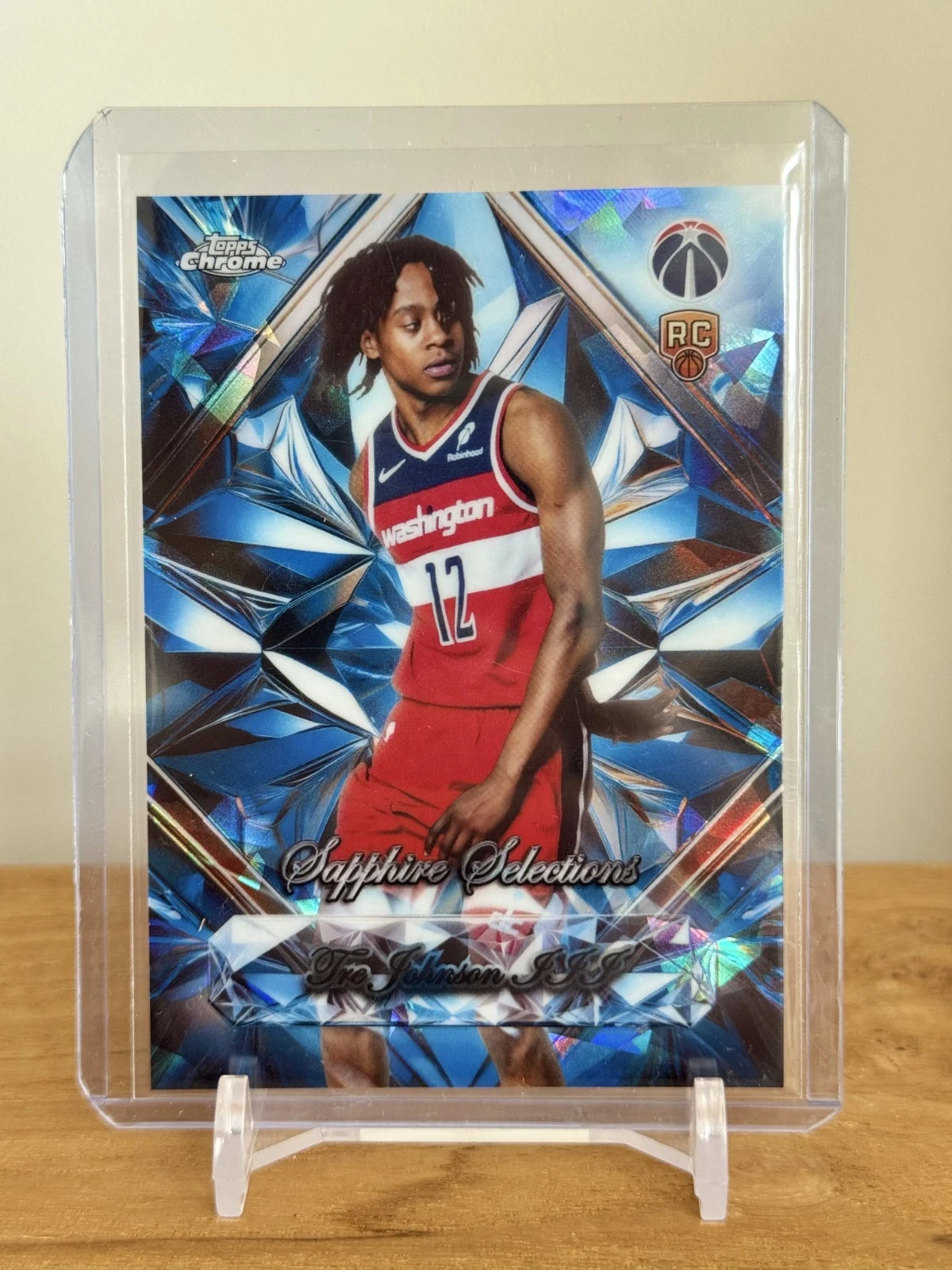 Tre Johnson III 2025 Topps Chrome Basketball card