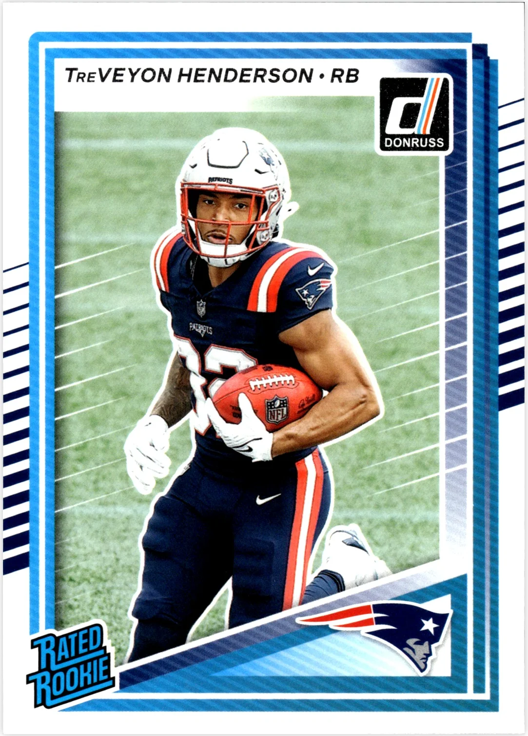 TreVeyon Henderson 2025 Donruss #332 football rookie card - Front