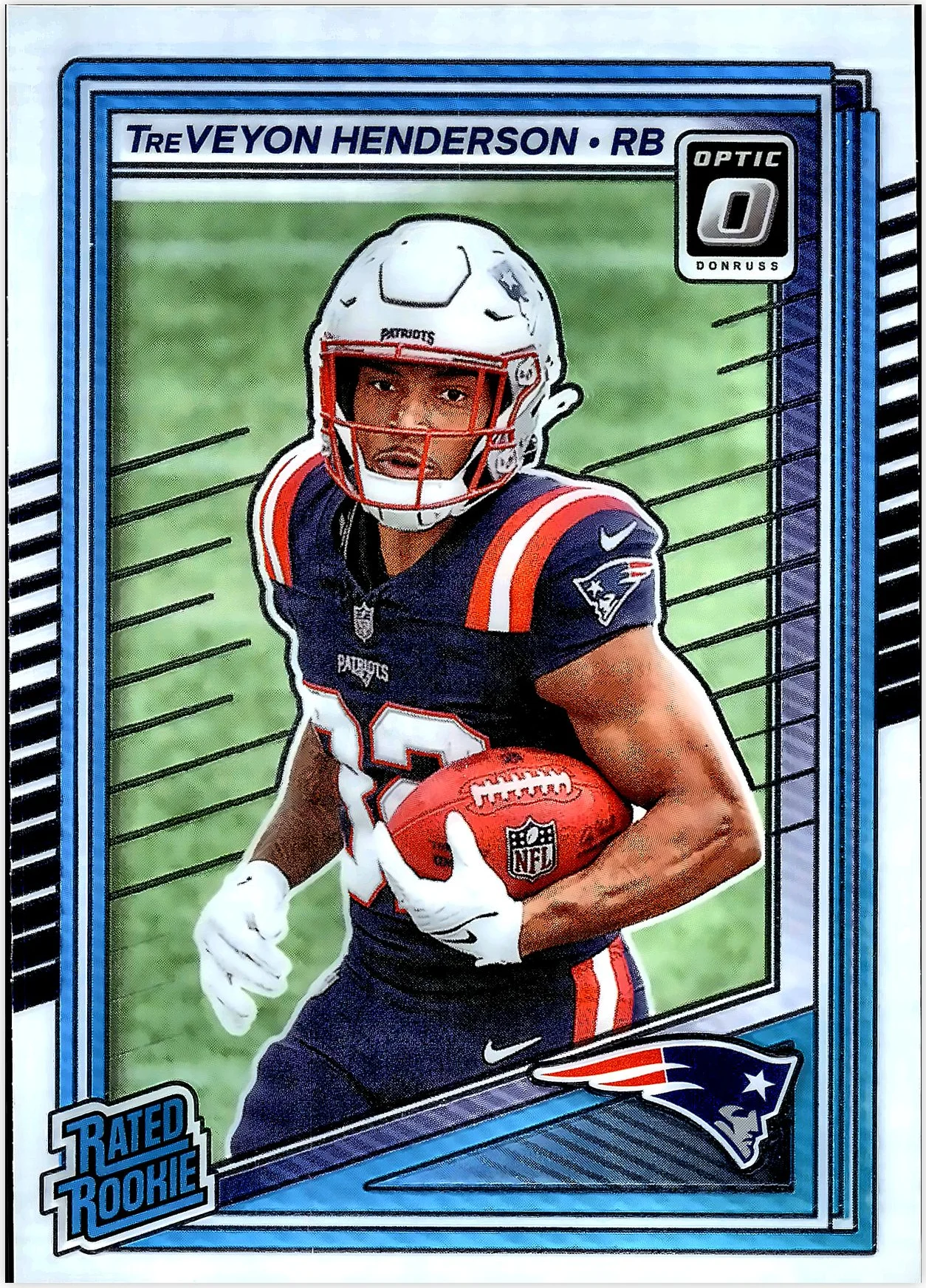 TreVeyon Henderson 2025 Donruss Optic #248 football rookie card - Front