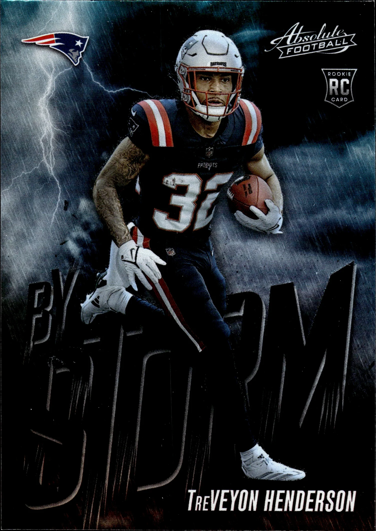 TreVeyon Henderson 2025 Panini Absolute #19 By Storm football card - Front