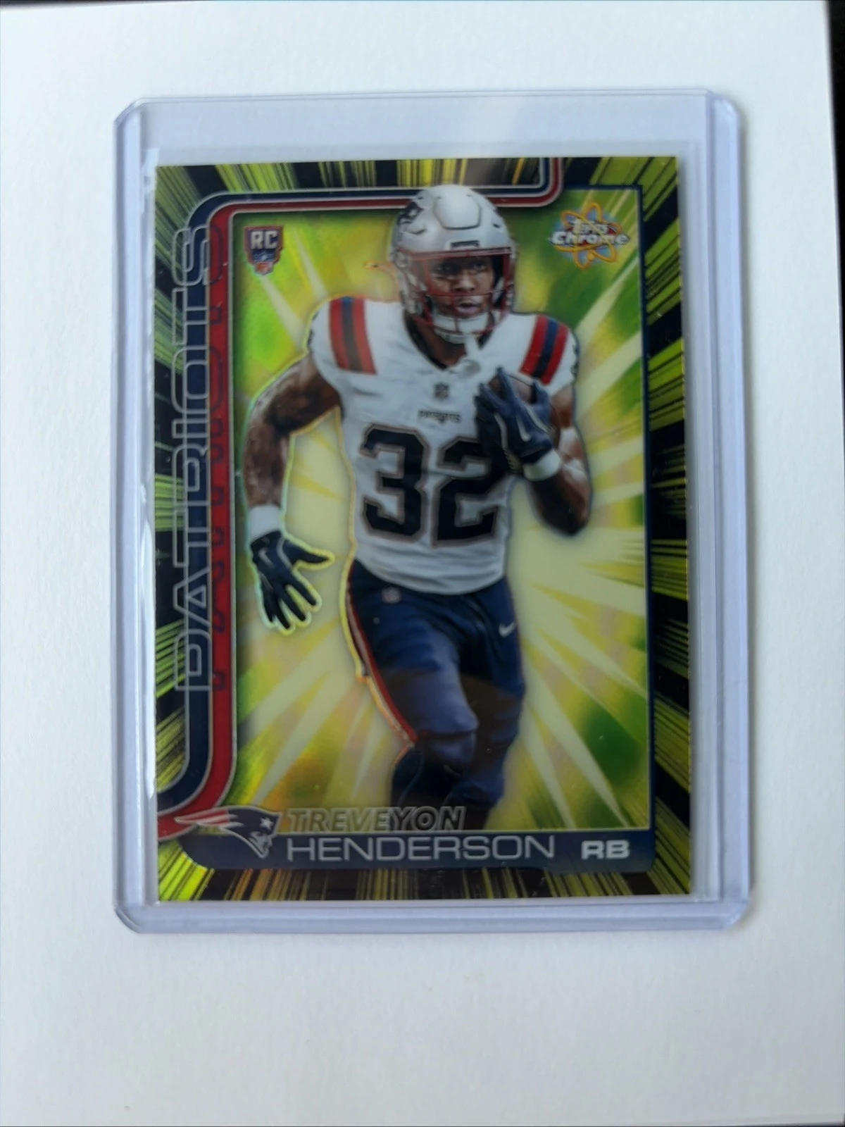 TreVeyon Henderson 2025 Topps Chrome Football card
