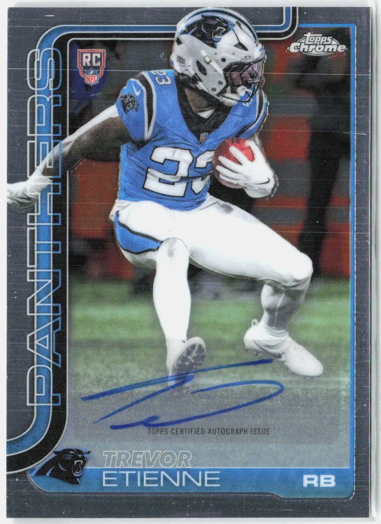 Trevor Etienne 2025 Topps Chrome Football card