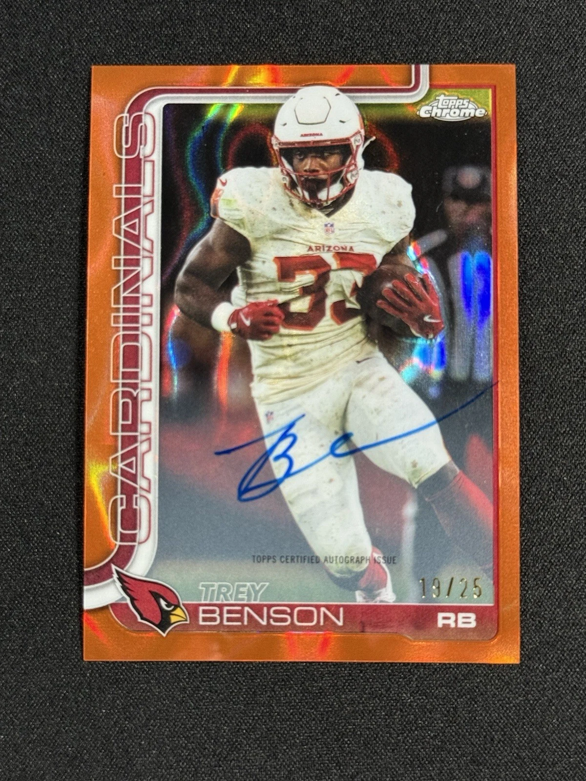 Trey Benson 2025 Topps Chrome Football card