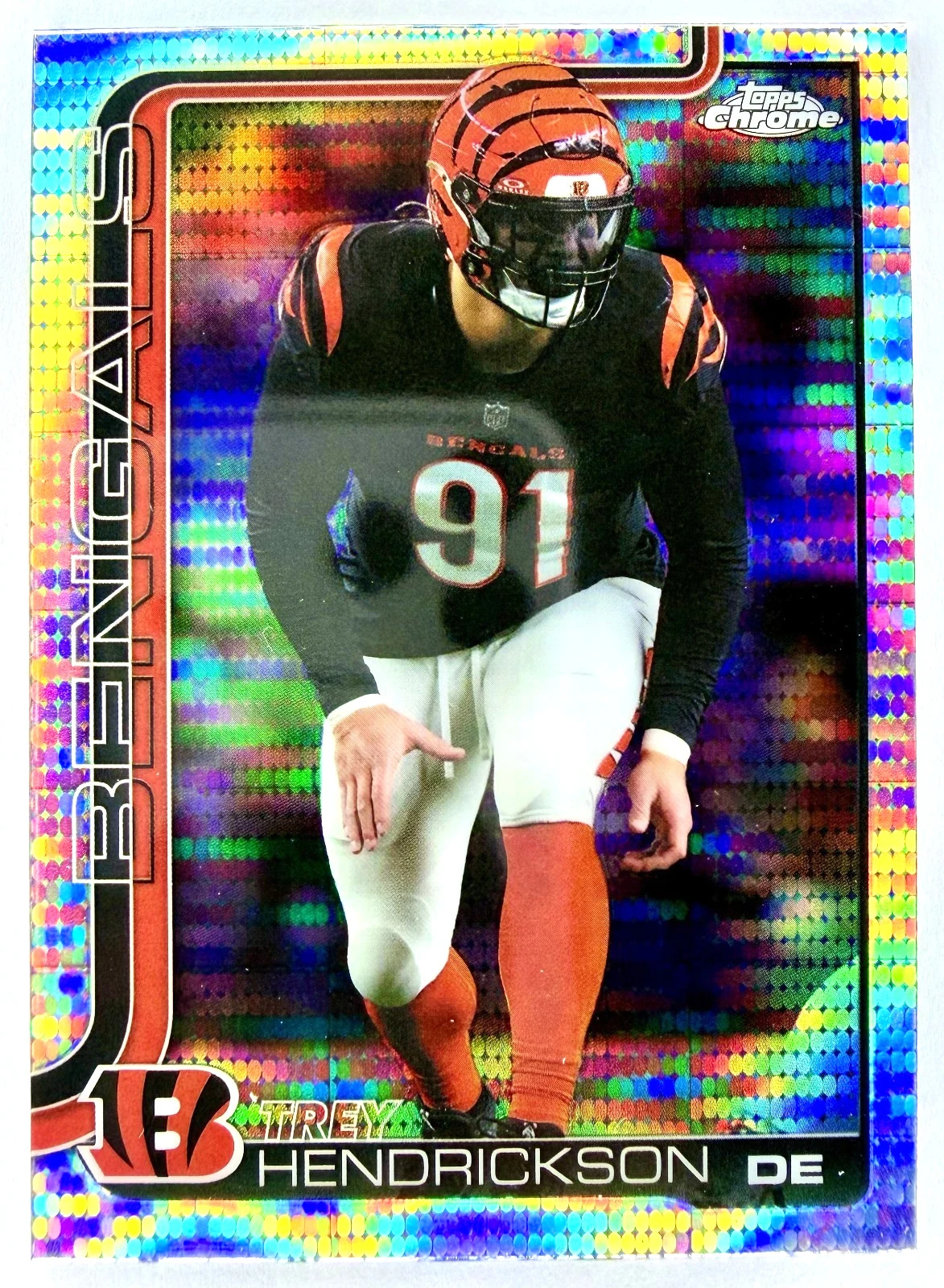 Trey Hendrickson 2025 Topps Chrome Football card