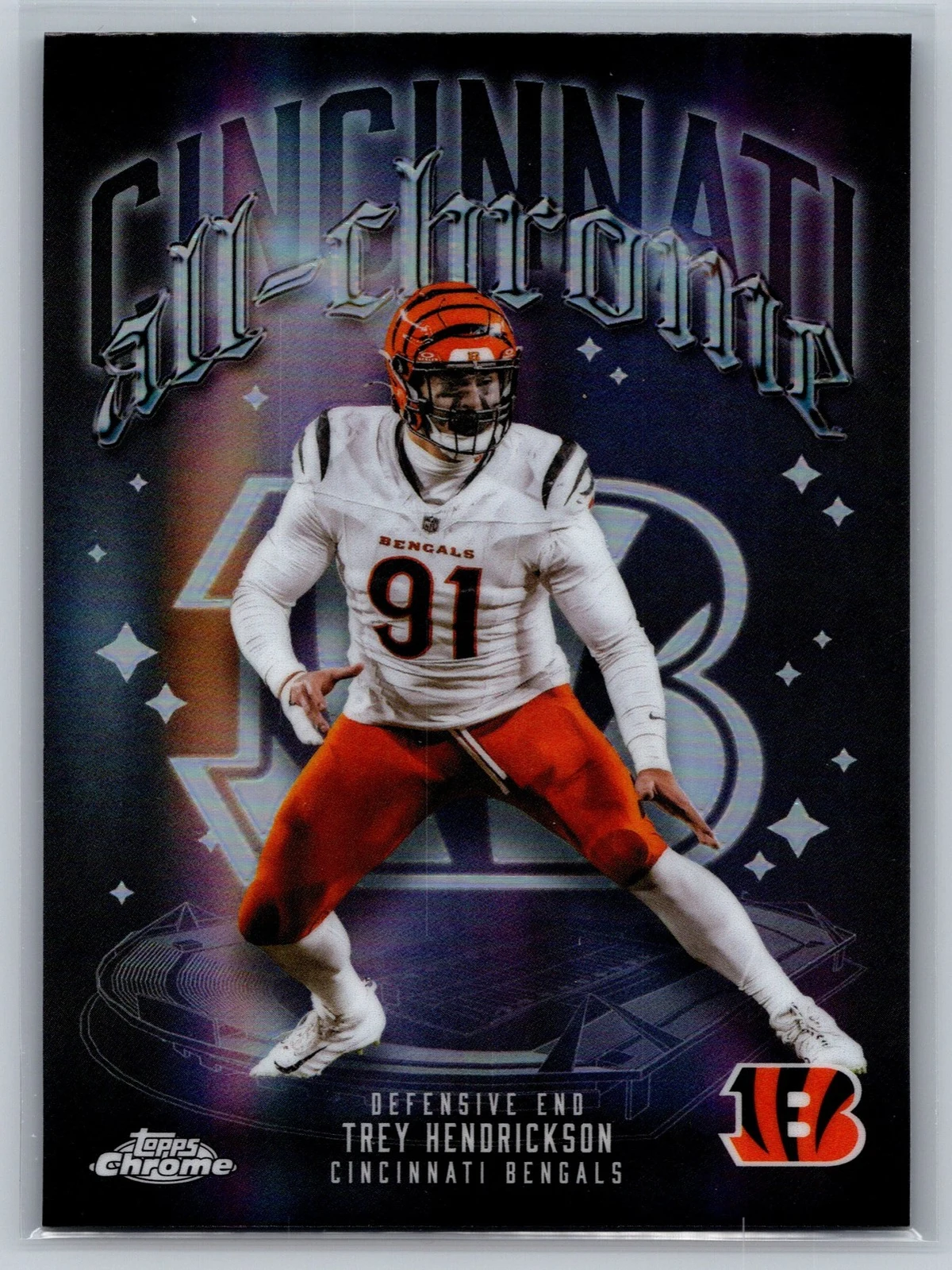 Trey Hendrickson 2025 Topps Chrome Football card
