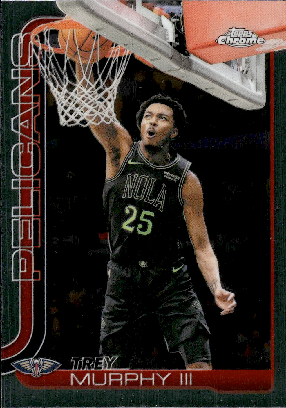 Trey Murphy III #56 2025 Topps Chrome Update Basketball basketball card - Front