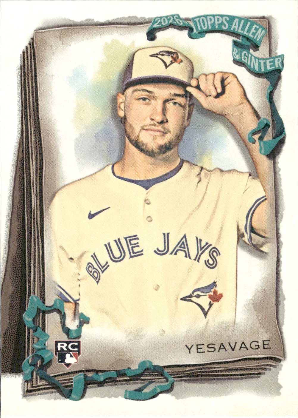 Trey Yesavage #14 Rookie Card 2026 Topps Allen & Ginter trading rookie card - Front