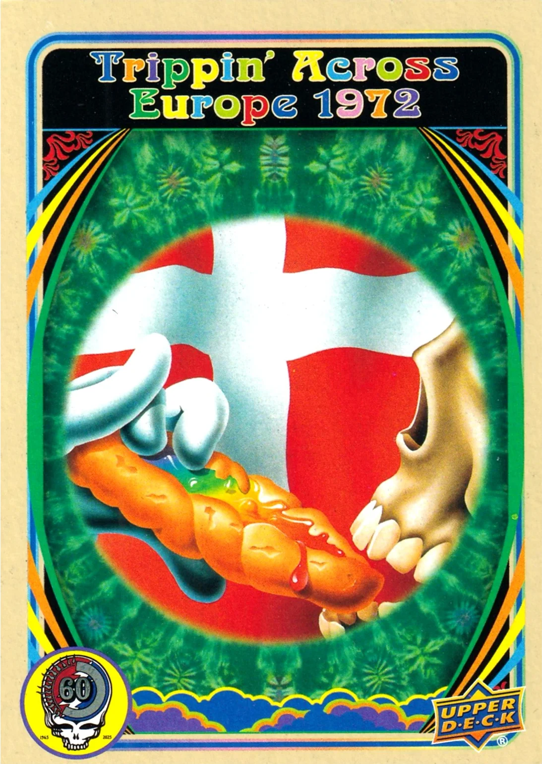 Trippin’ Across Europe ’72 Denmark 2025 Upper Deck Grateful Dead 60 Years So Far #33 trading card - Front