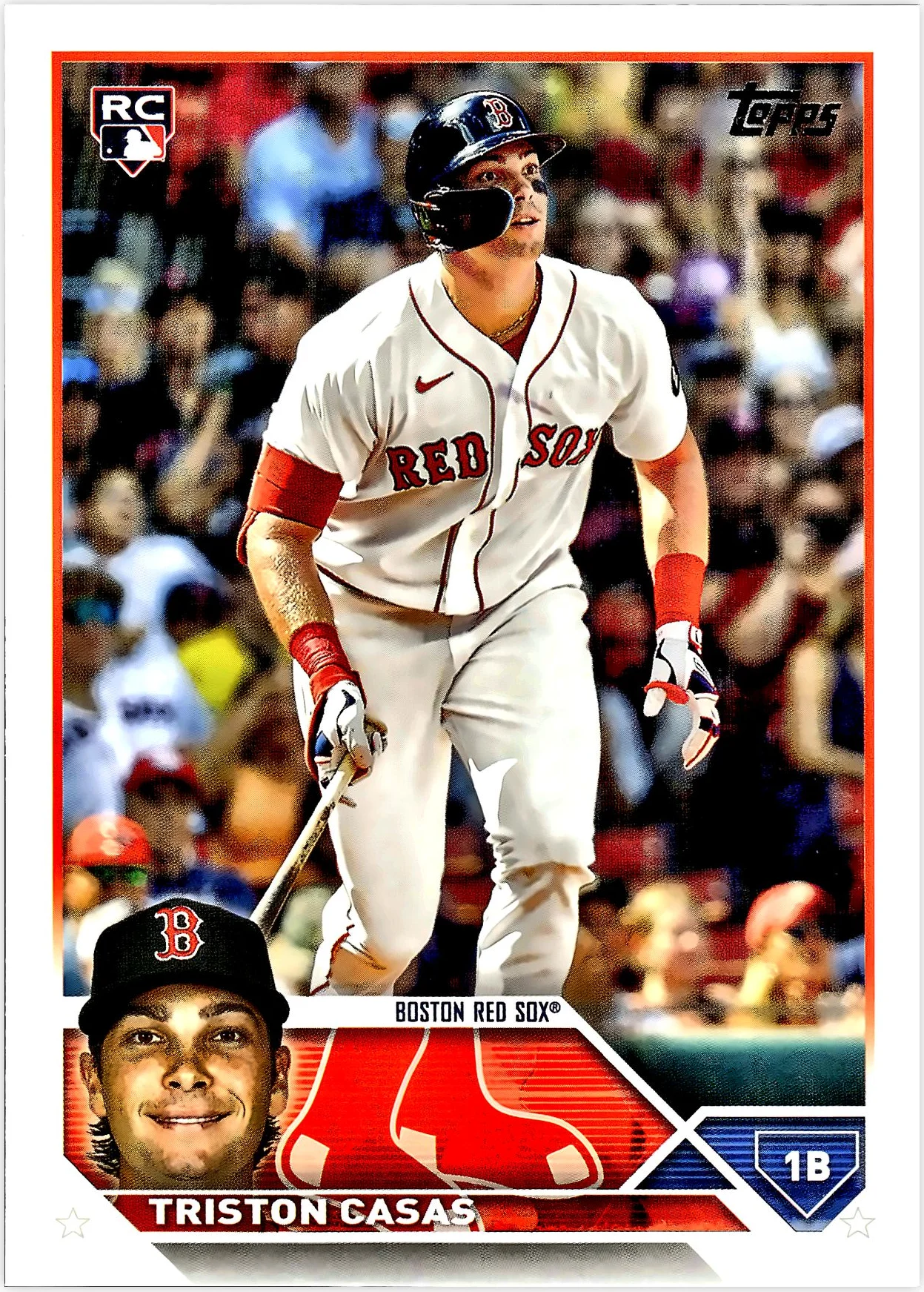 Triston Casas Rookie Card 2023 Topps #92 baseball rookie card - Front