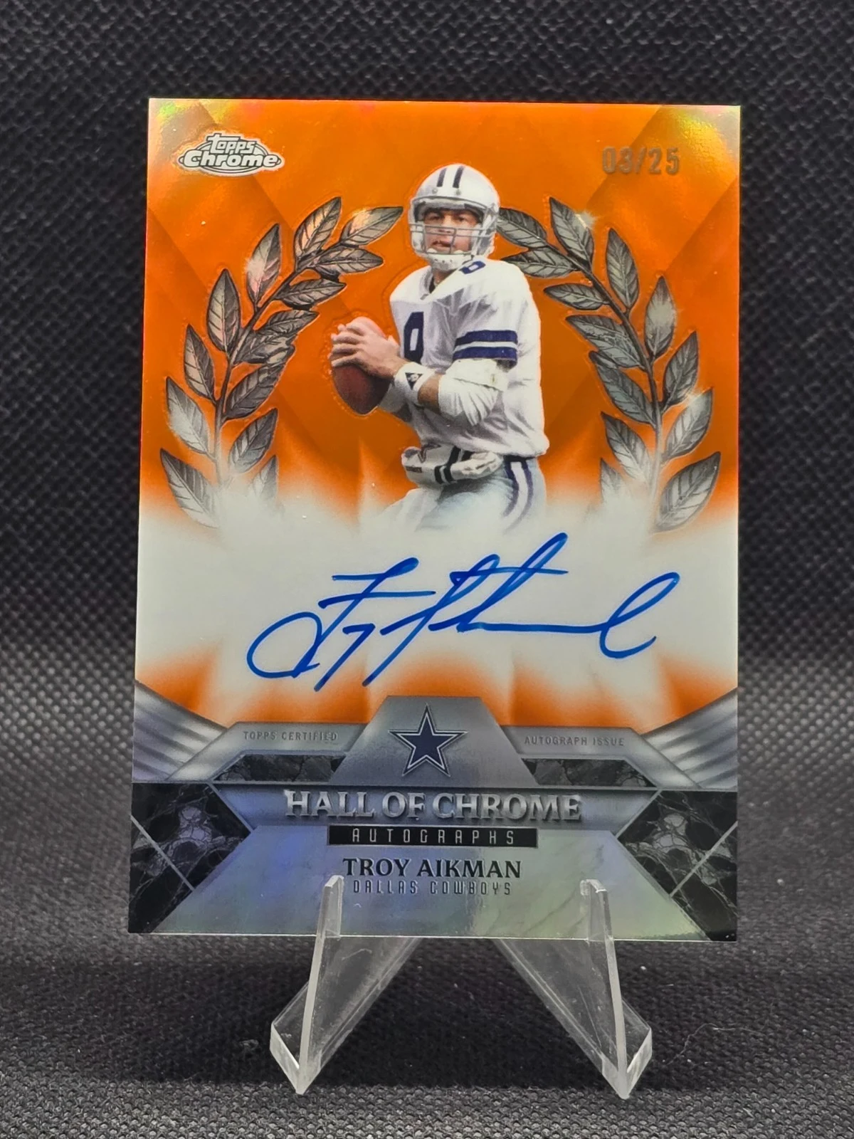 Troy Aikman 2025 Topps Chrome Football card
