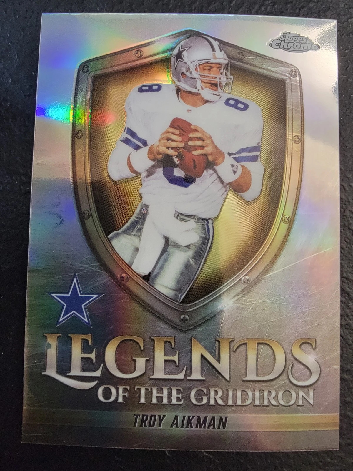 Troy Aikman 2025 Topps Chrome Football card