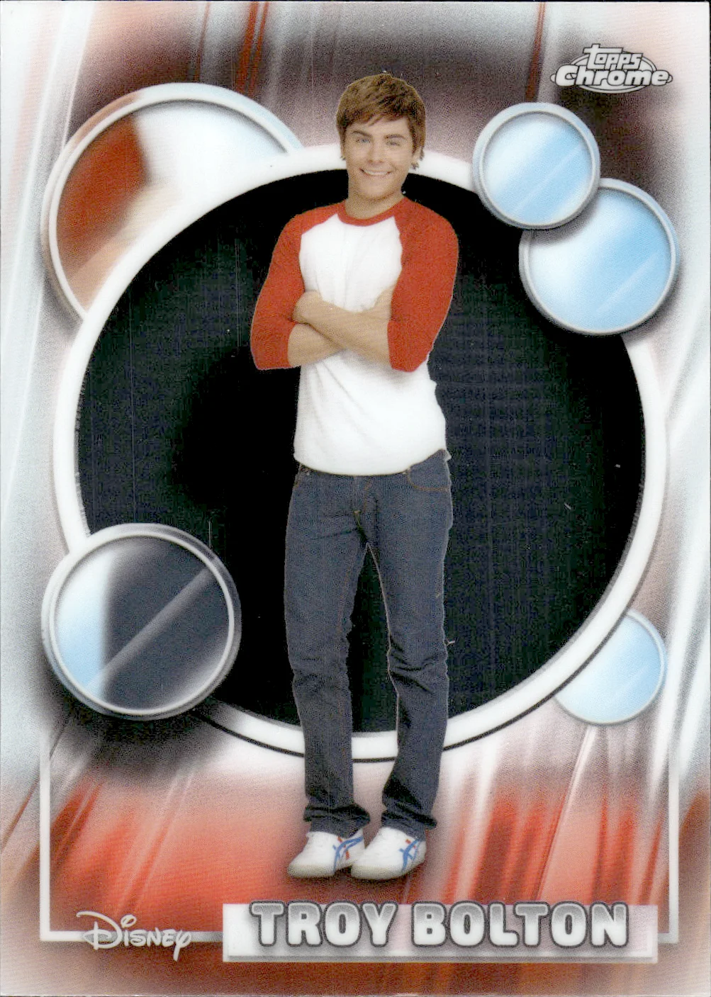 Troy Bolton #182 2026 Topps Chrome Disney trading card - Front