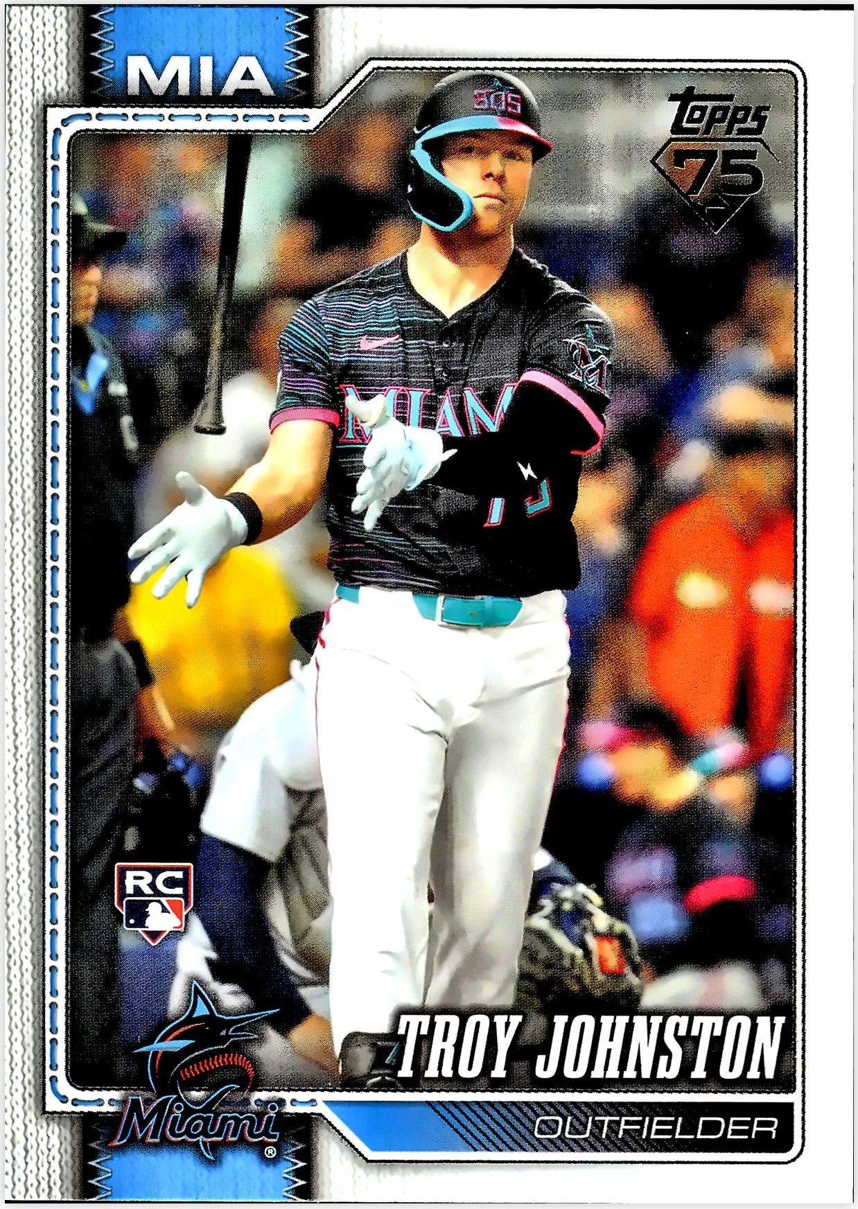 Troy Johnston 2026 Topps #317 baseball rookie card - Front