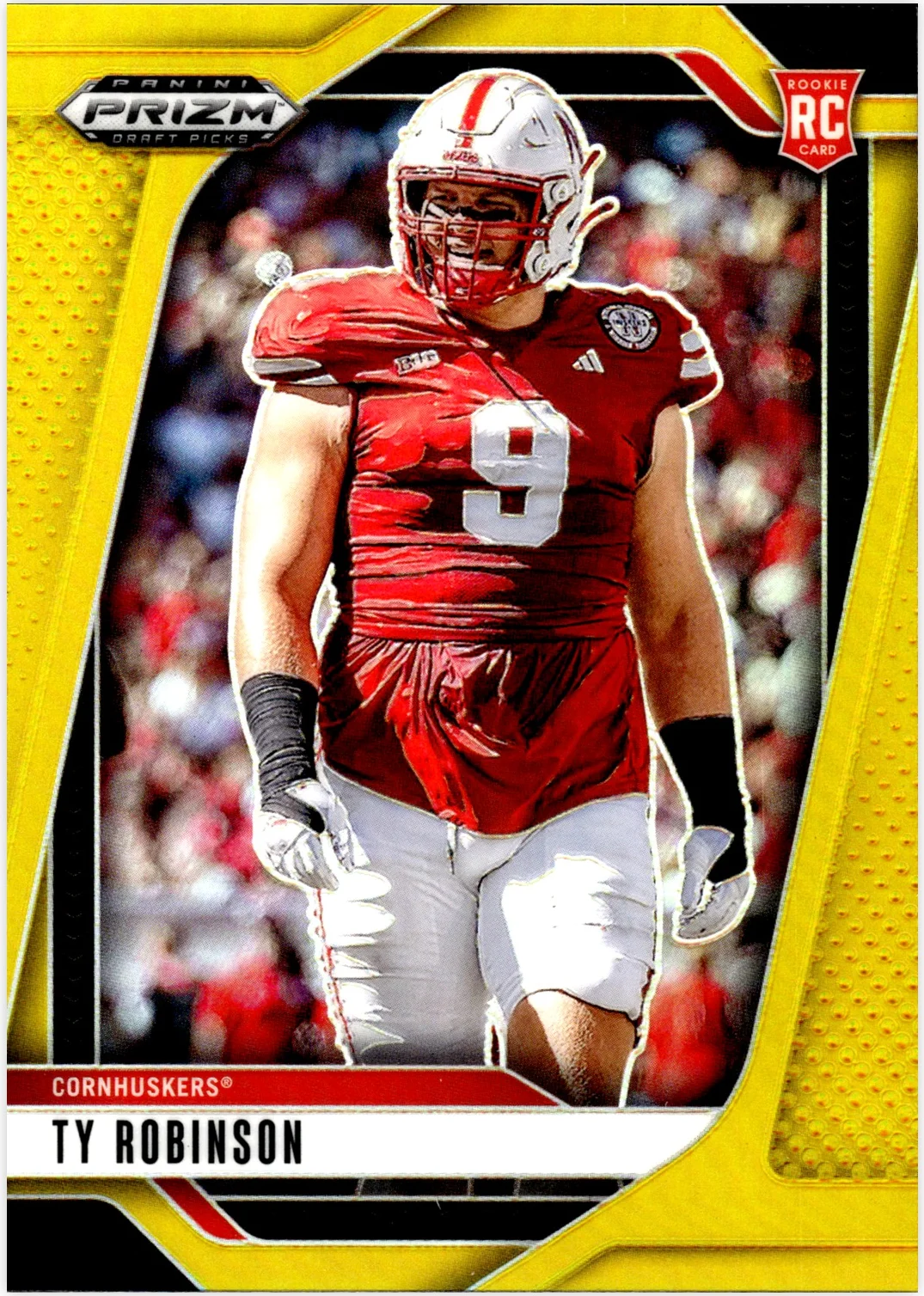 Ty Robinson Rookie Card 2025 Panini Prizm Draft Picks #73 Prizms Gold football rookie card - Front