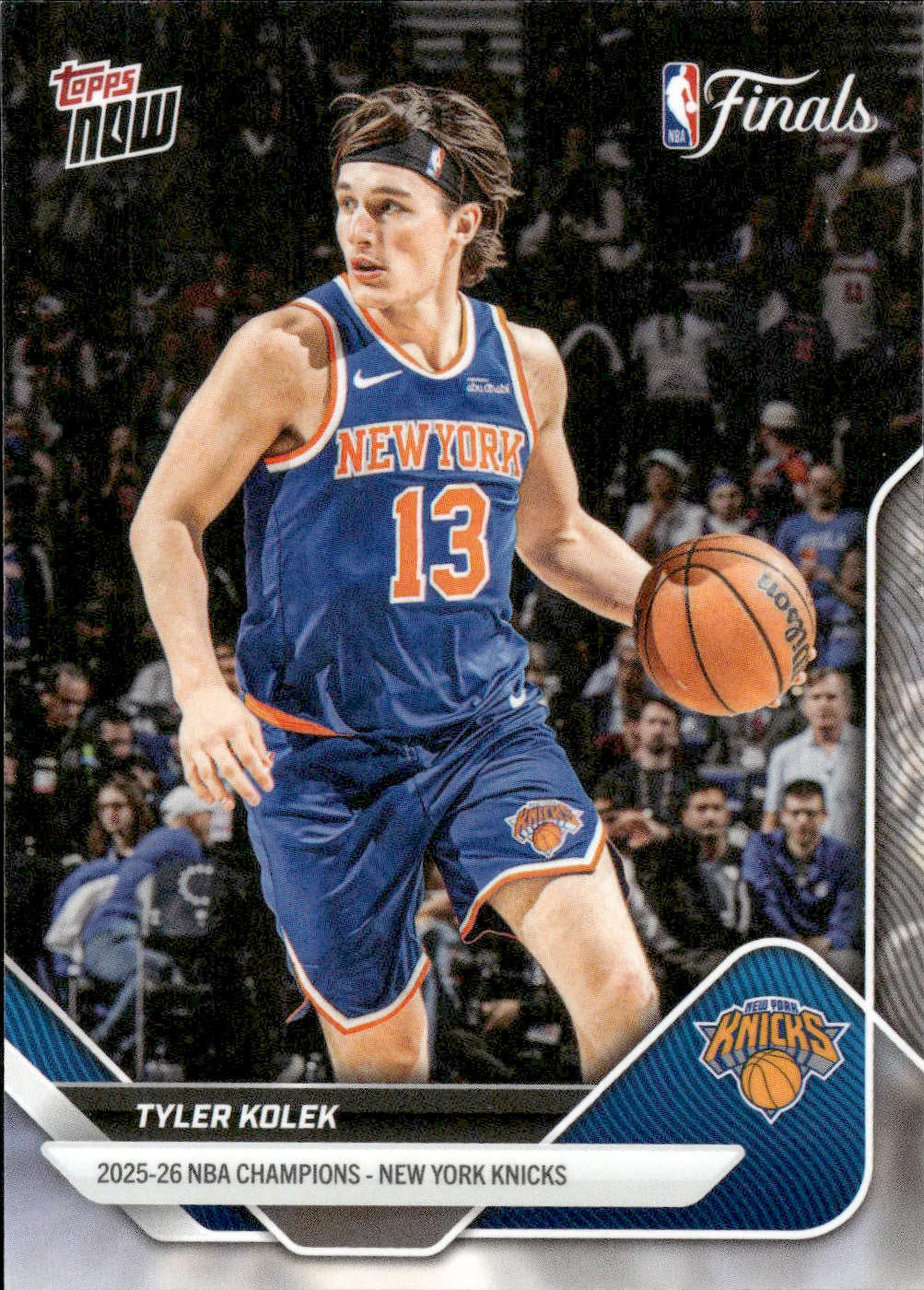 Tyler Kolek #C12 2026 Topps Now Basketball NBA Finals basketball card - Front