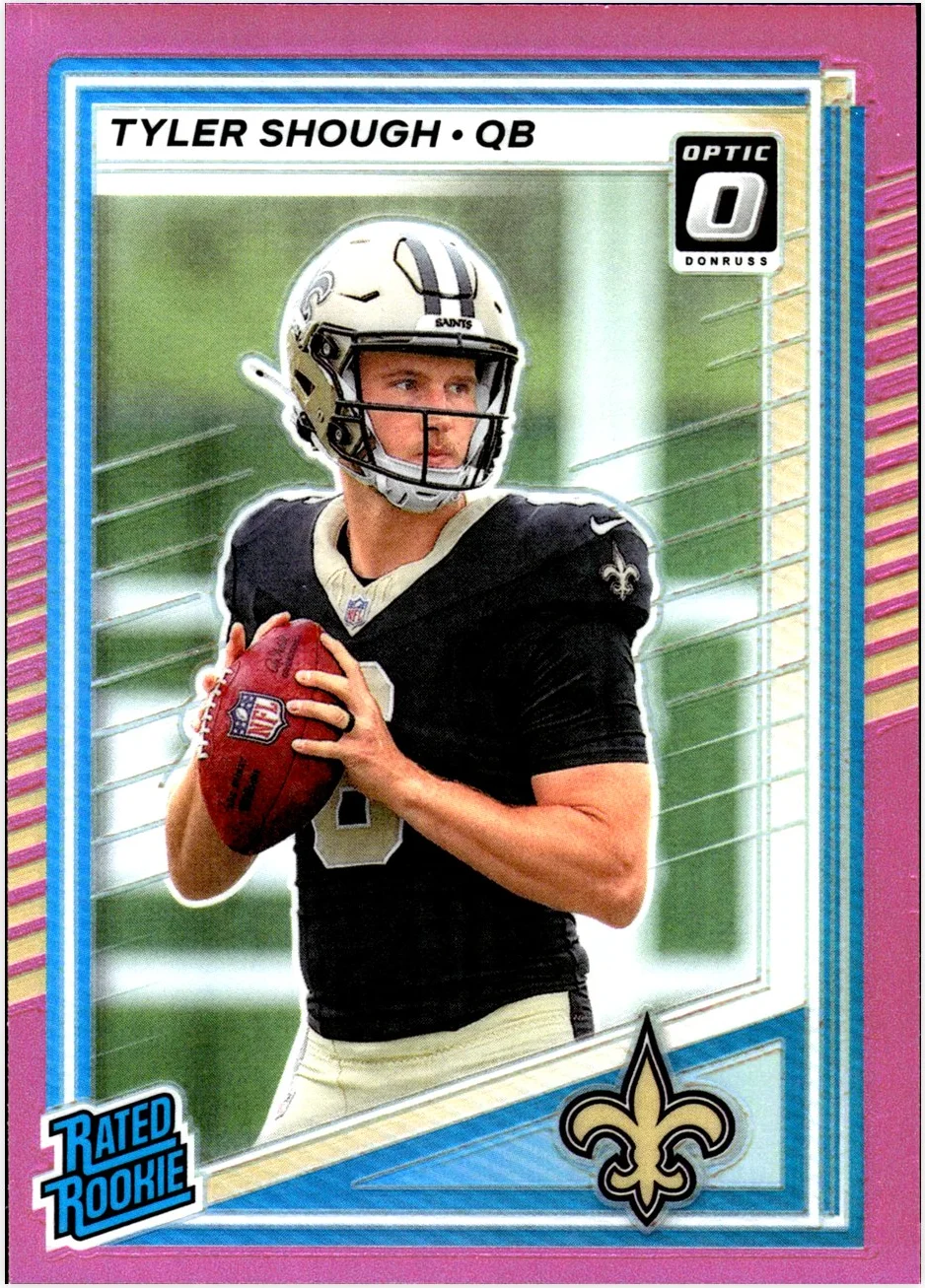 Tyler Shough 2025 Donruss #304 Press Proofs Purple football rookie card - Front