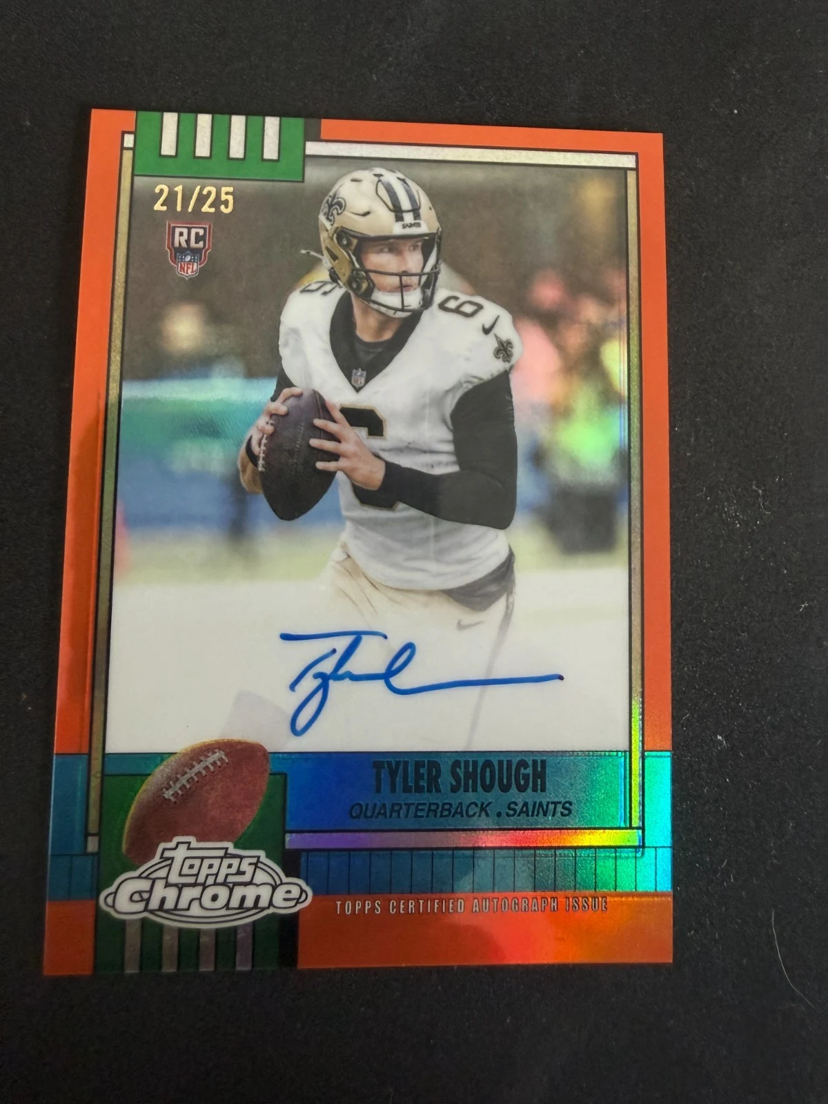 Tyler Shough 2025 Topps Chrome Football card