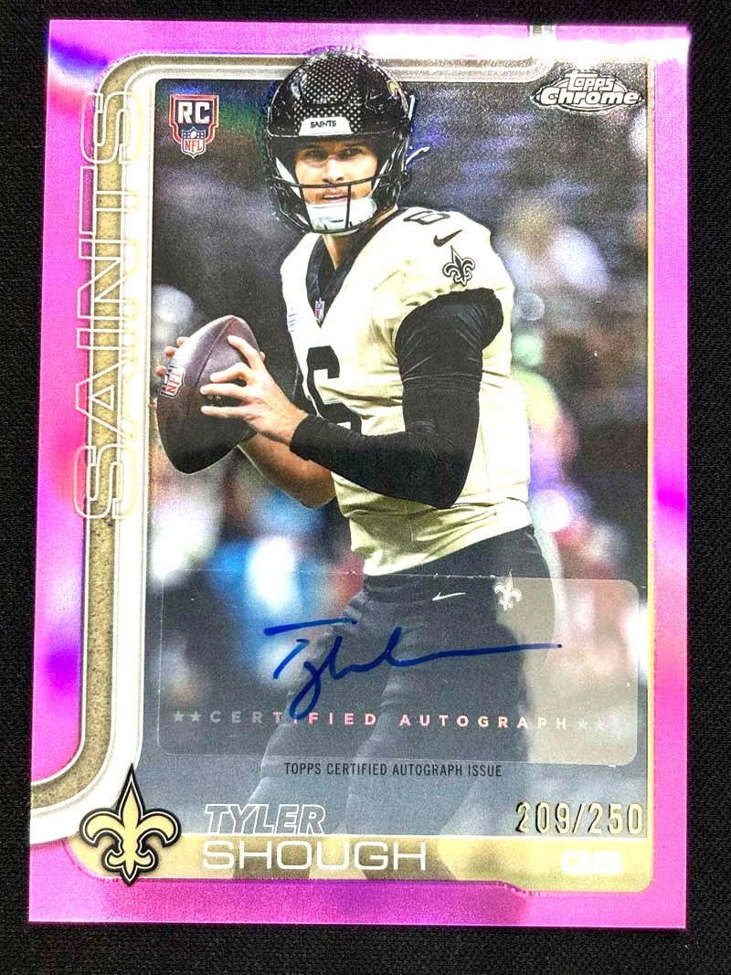 Tyler Shough 2025 Topps Chrome Football card