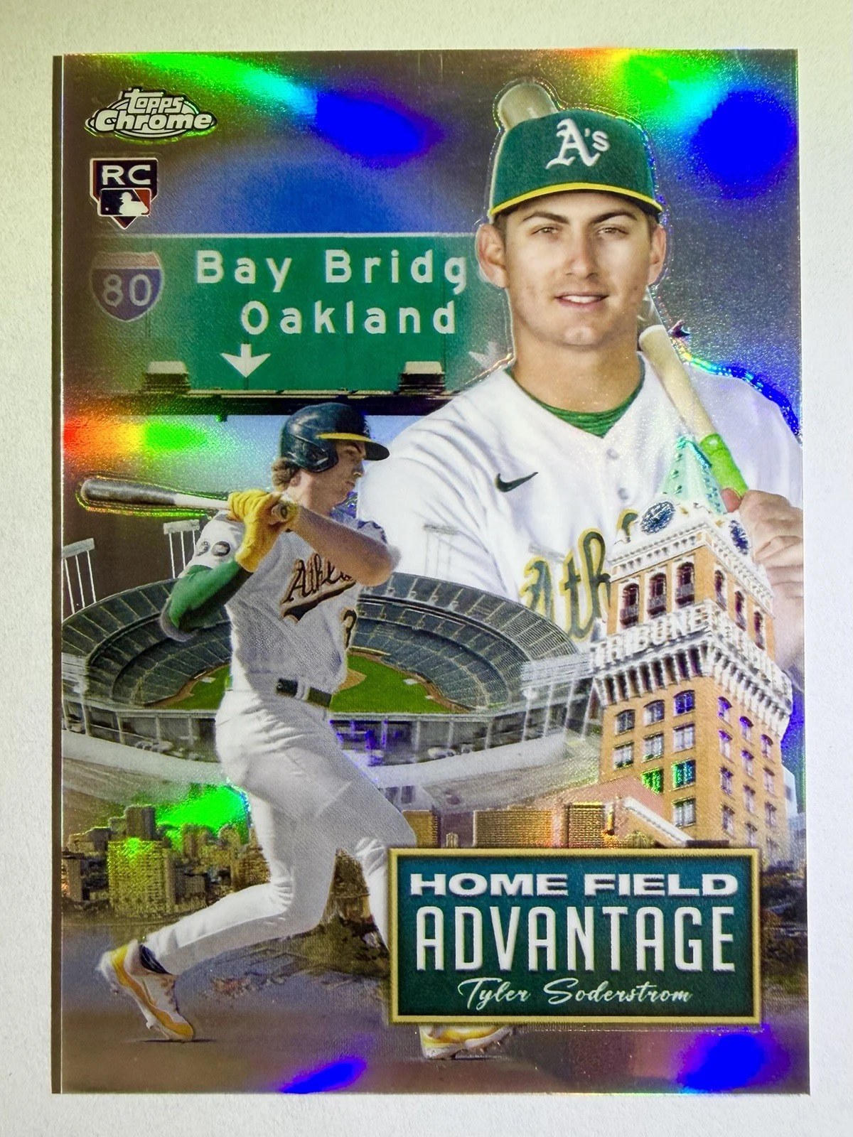 Tyler Soderstrom #HFAC-19 2024 Topps Chrome Update Baseball Home Field Advantage front
