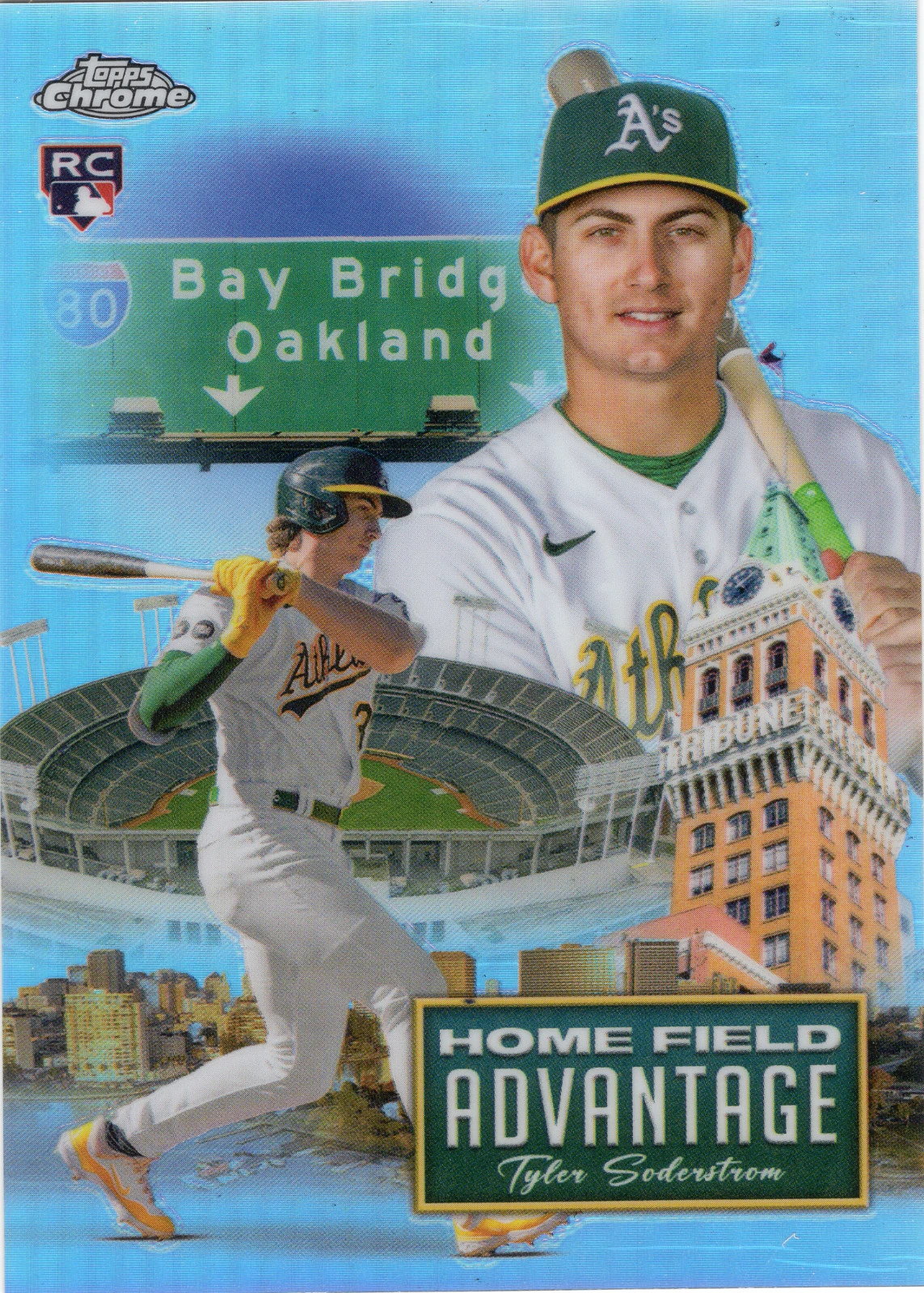 Tyler Soderstrom #HFAC-19 2024 Topps Chrome Update Baseball Home Field Advantage front