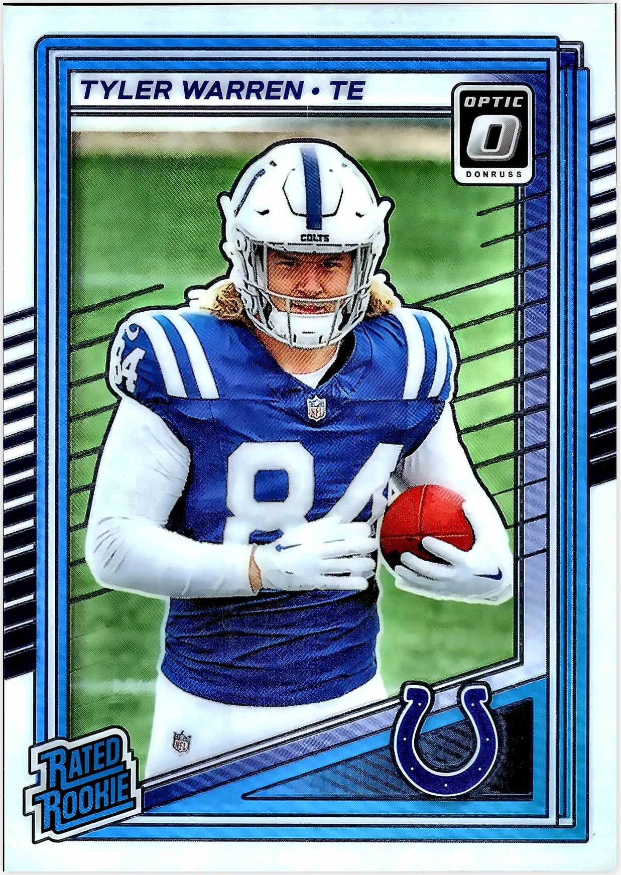 Tyler Warren 2025 Donruss Optic #234 football rookie card - Front
