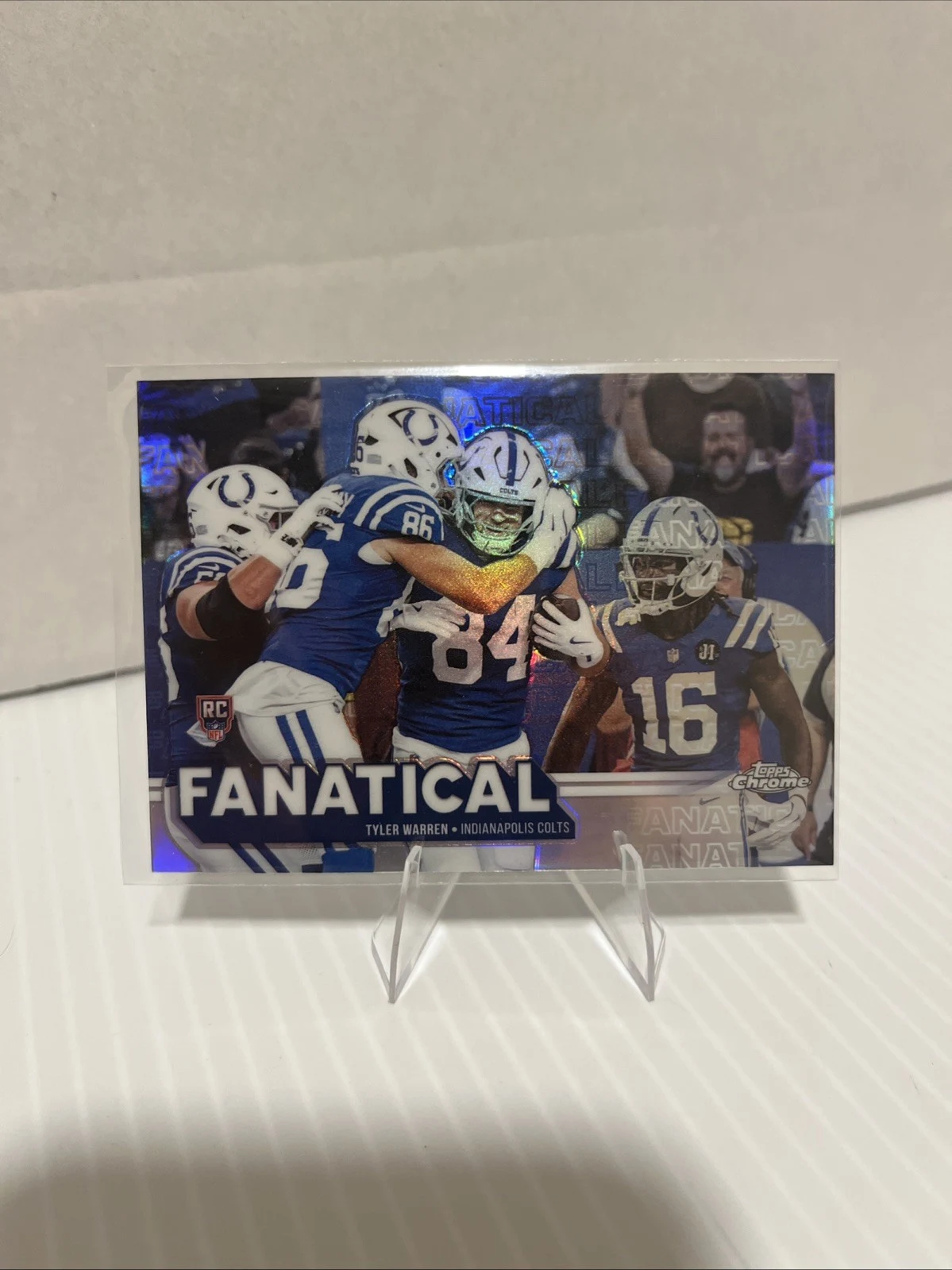 Tyler Warren 2025 Topps Chrome Football card