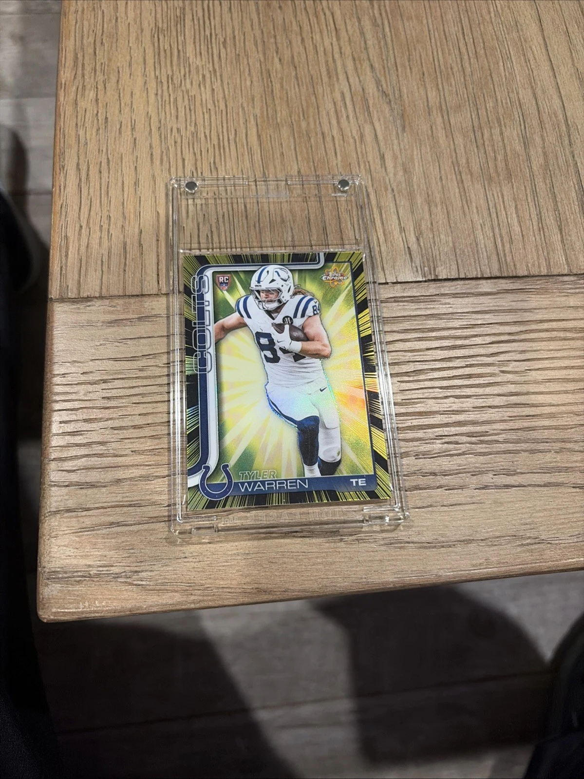 Tyler Warren 2025 Topps Chrome Football card