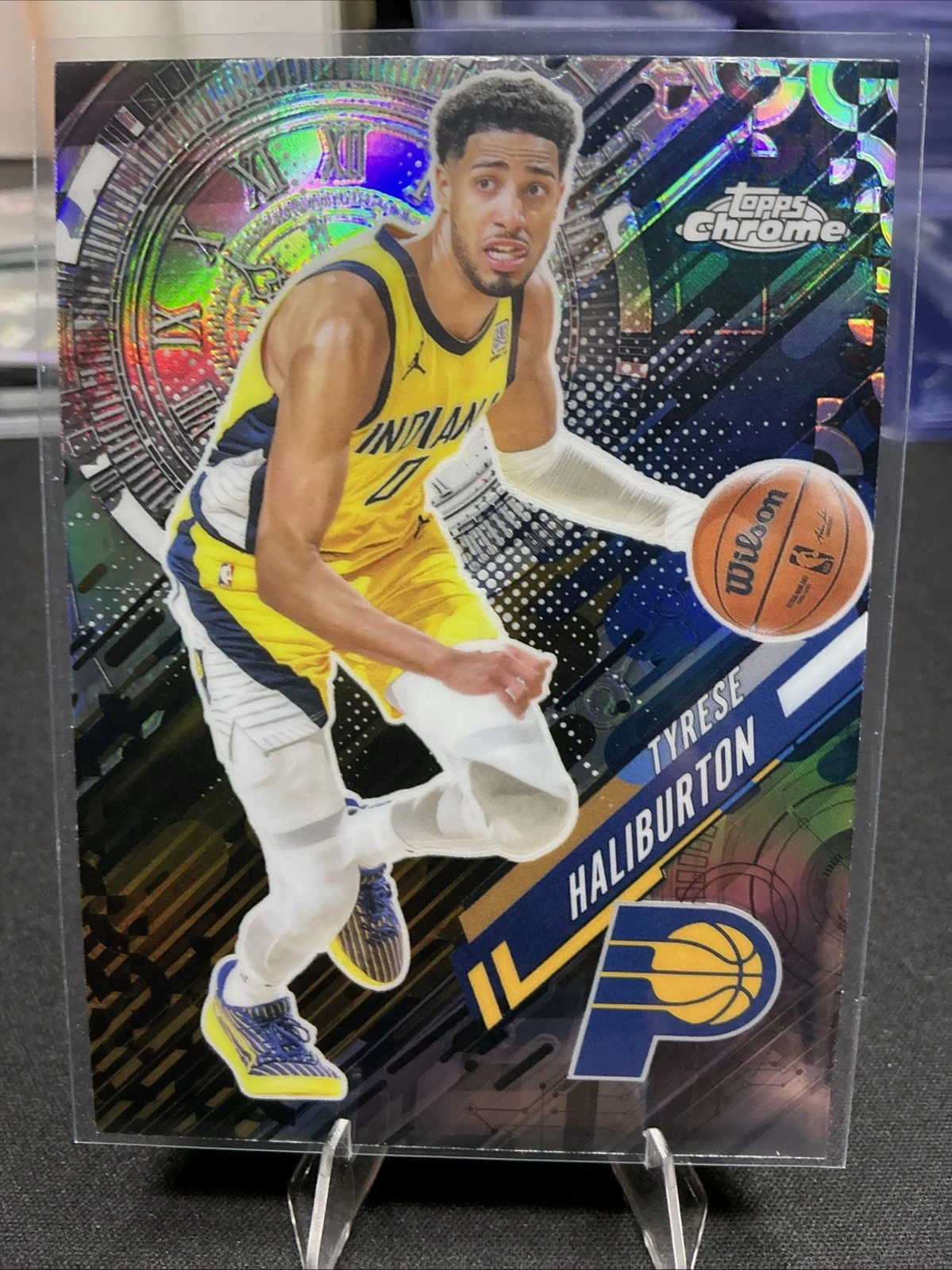 Tyrese Haliburton 2025-26 Topps Chrome card