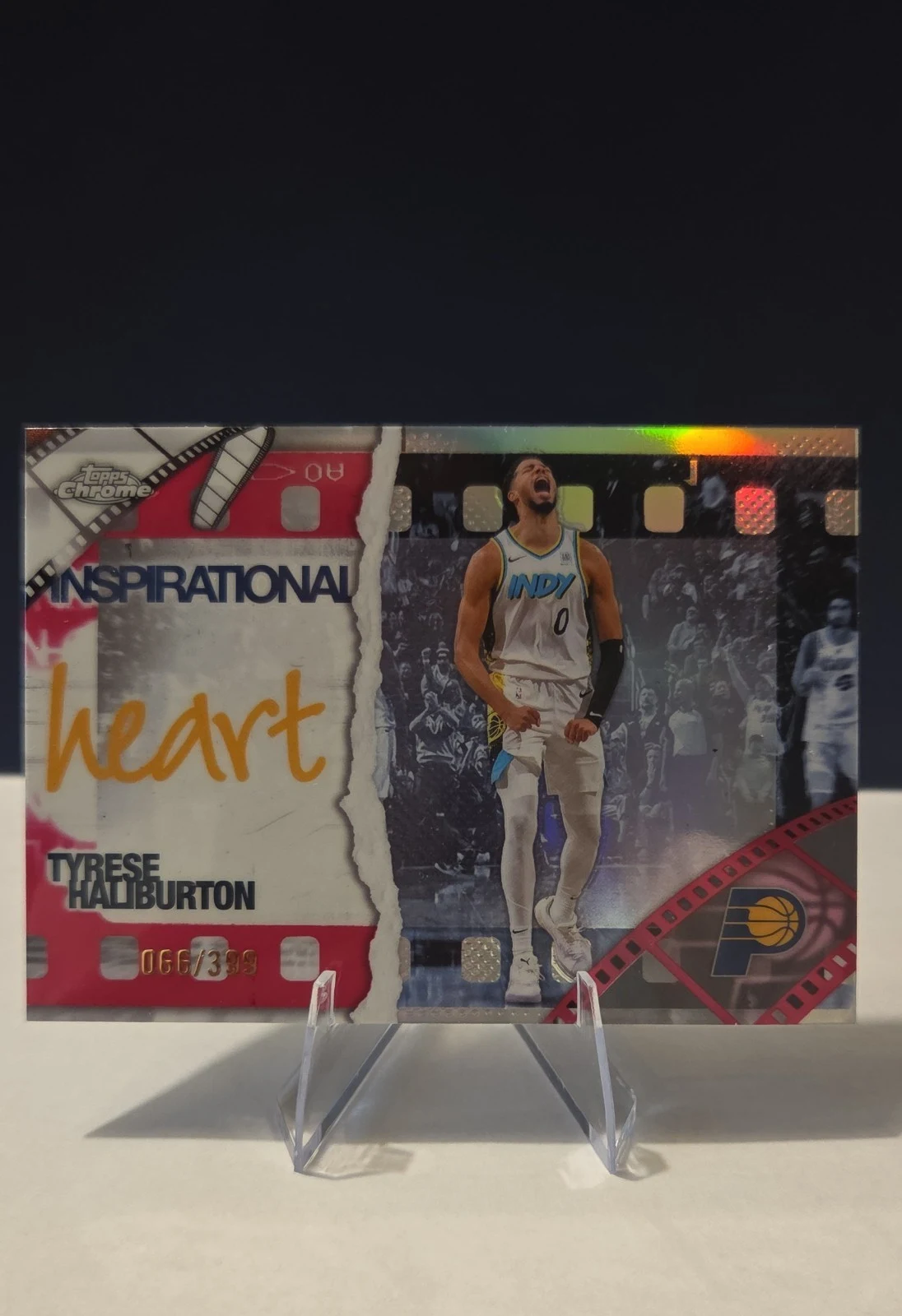 Tyrese Haliburton 2025-26 Topps Chrome card