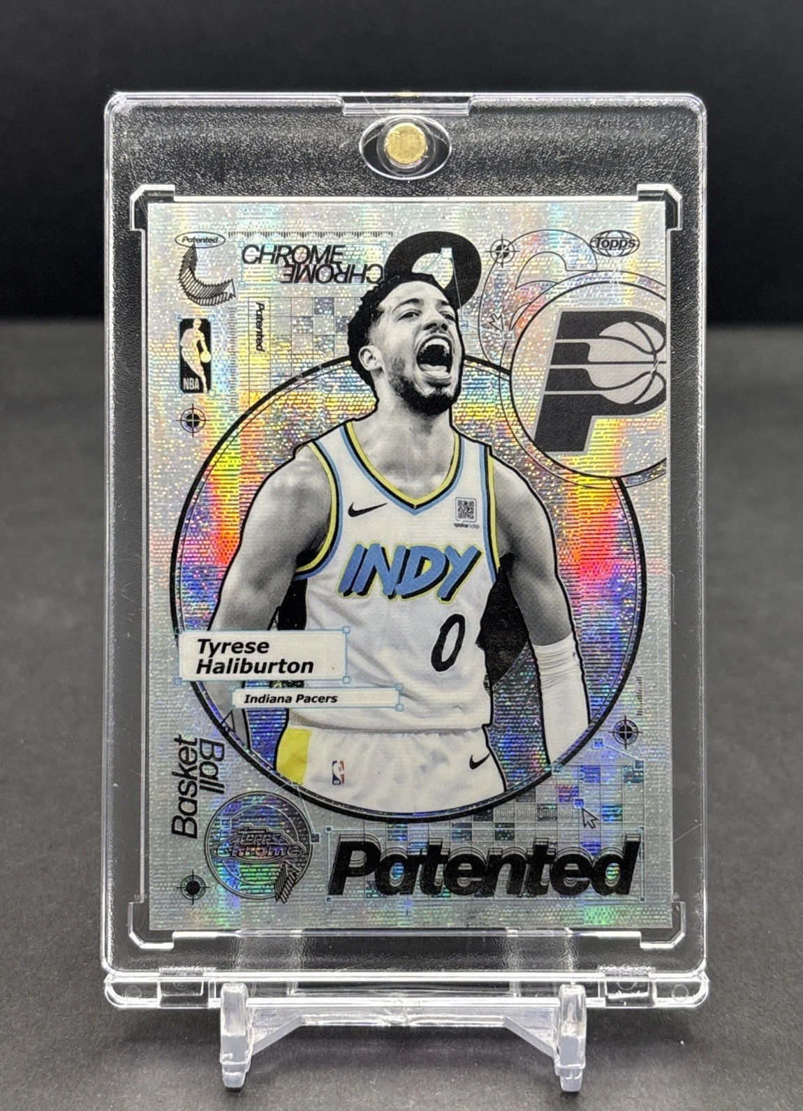 Tyrese Haliburton 2025 Topps Chrome Basketball card