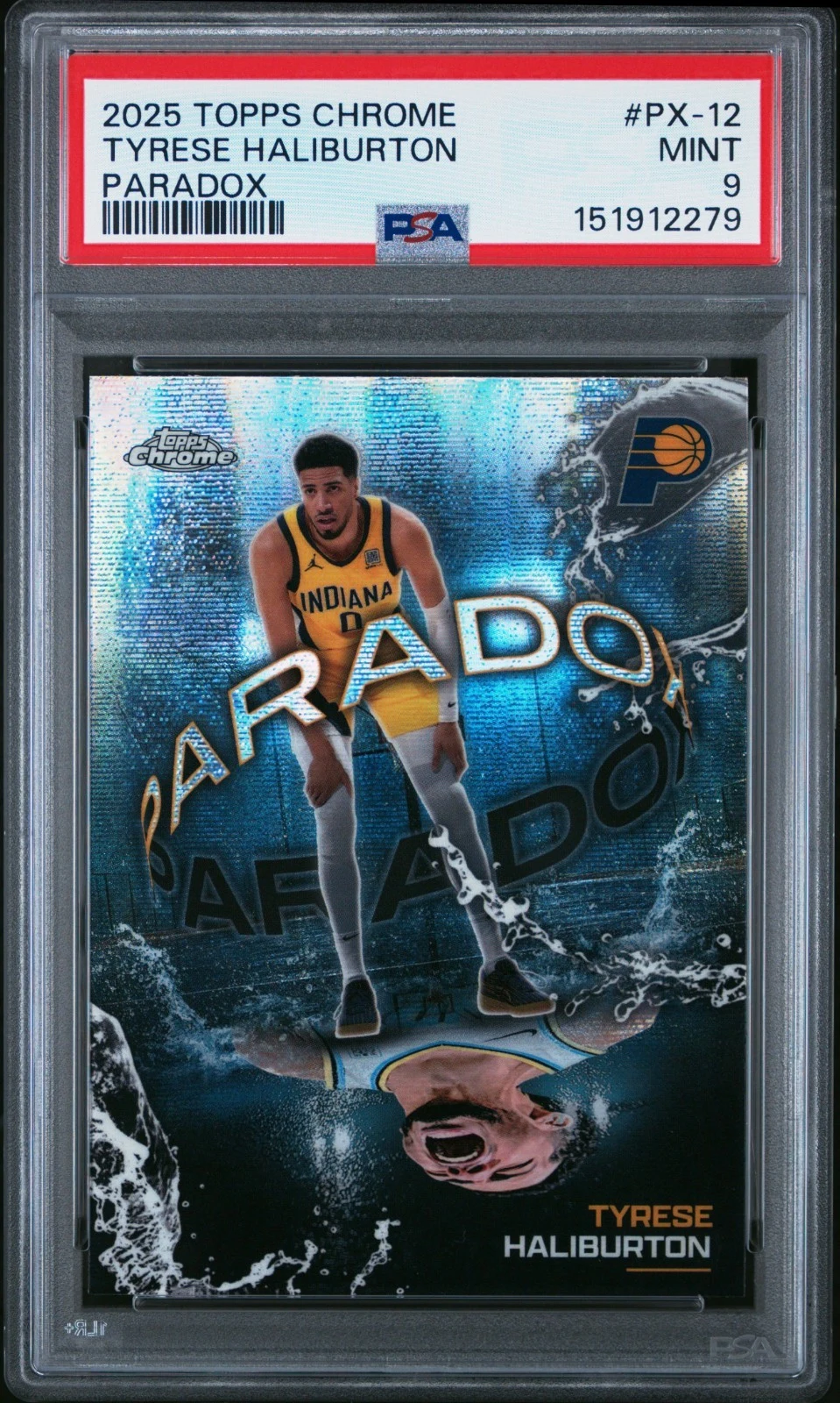 Tyrese Haliburton 2025-26 Topps Chrome card