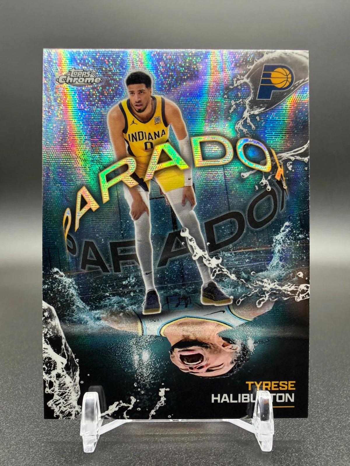 Tyrese Haliburton 2025 Topps Chrome Basketball card