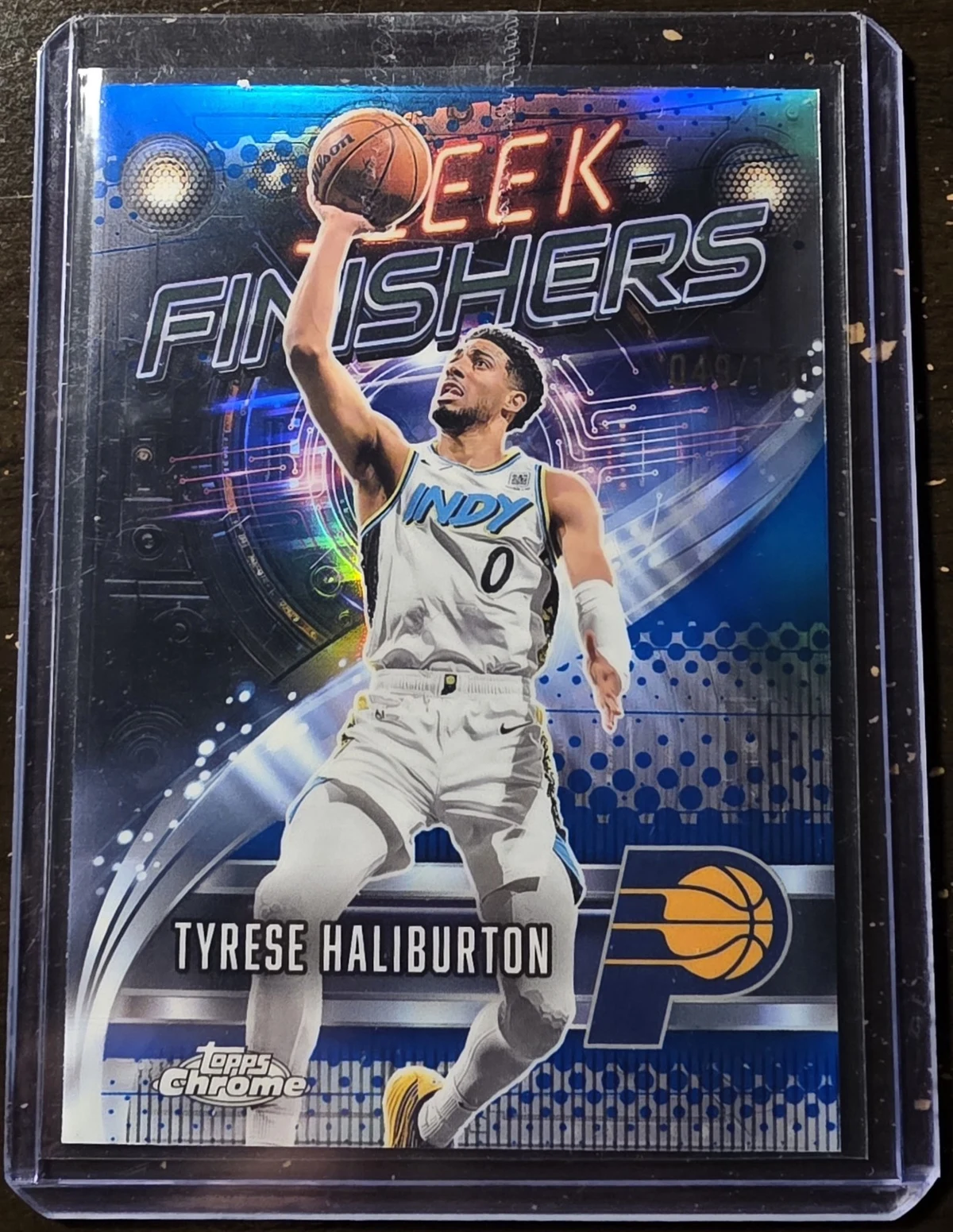 Tyrese Haliburton 2025 Topps Chrome Basketball card
