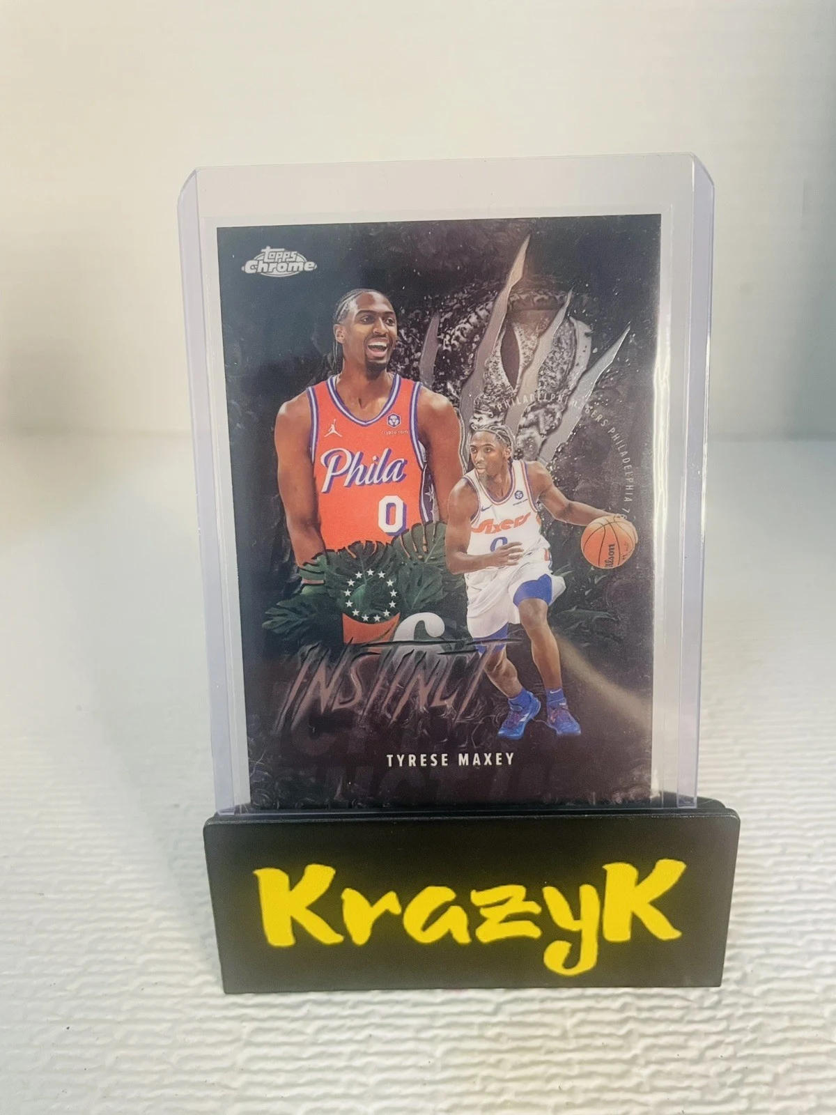 Tyrese Maxey 2025-26 Topps Chrome card
