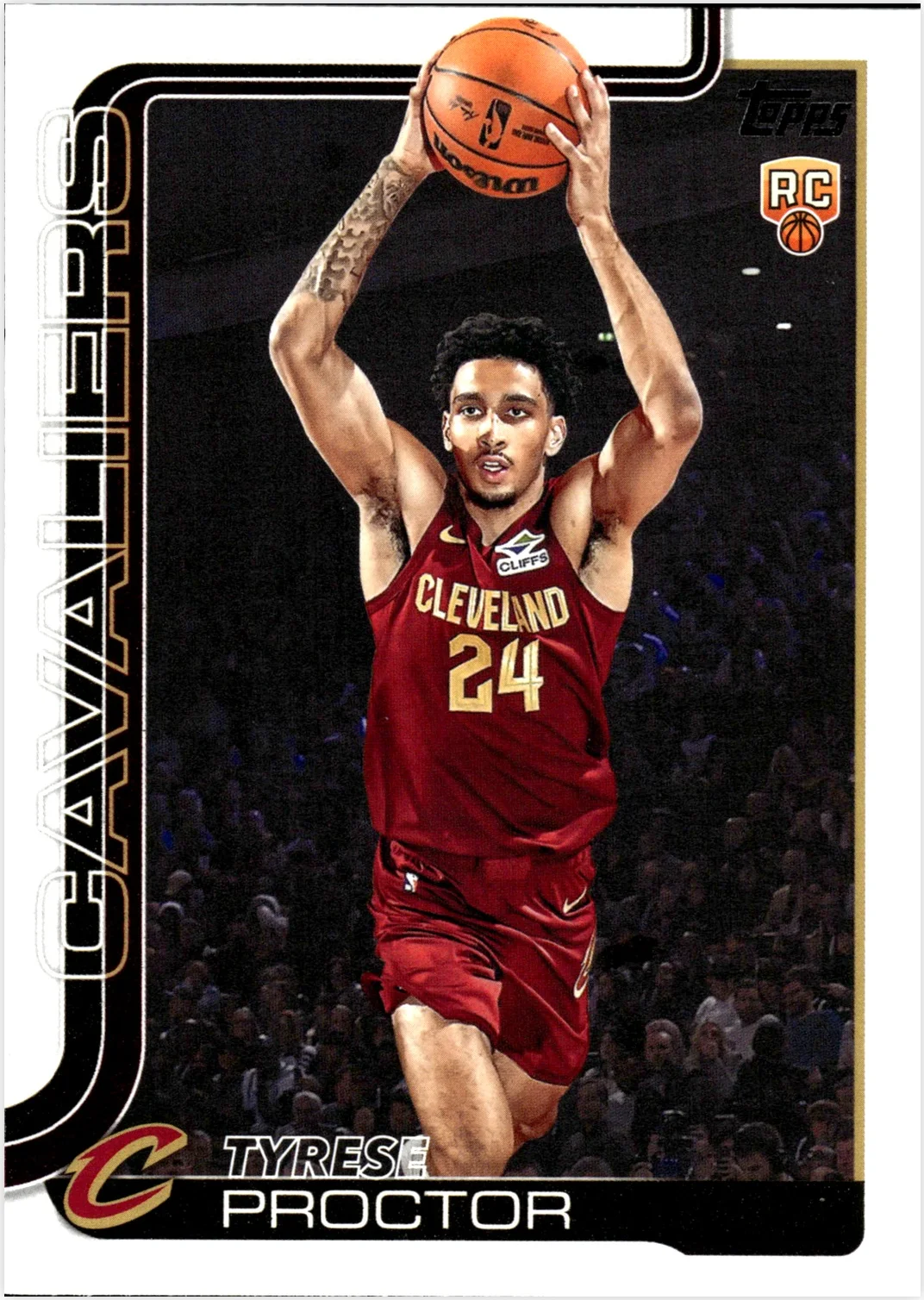 Tyrese Proctor 2025-26 Topps #250 basketball rookie card - Front