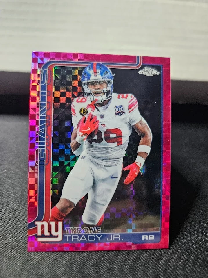 Tyrone Tracy Jr. 2025 Topps Chrome Football card