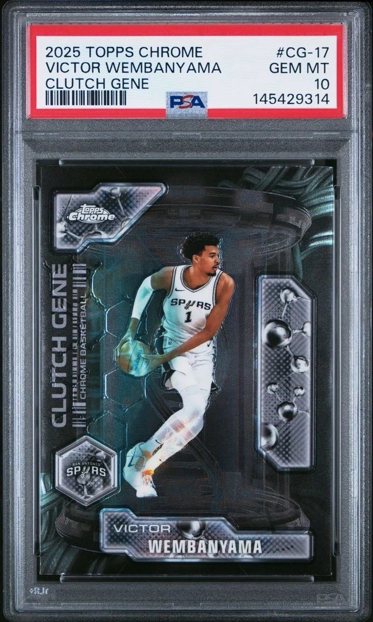 Victor Wembanyama 2025-26 Topps Chrome card